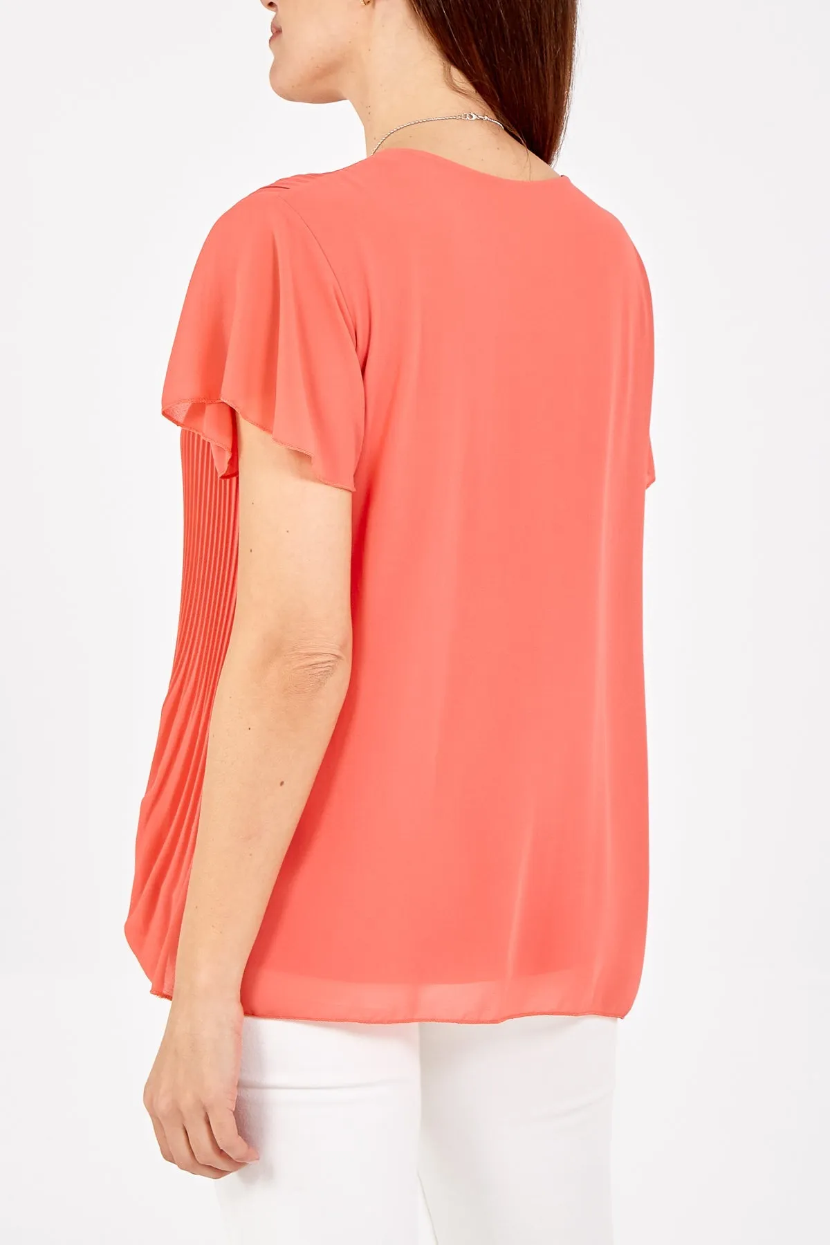 Necklace Pleated Top
