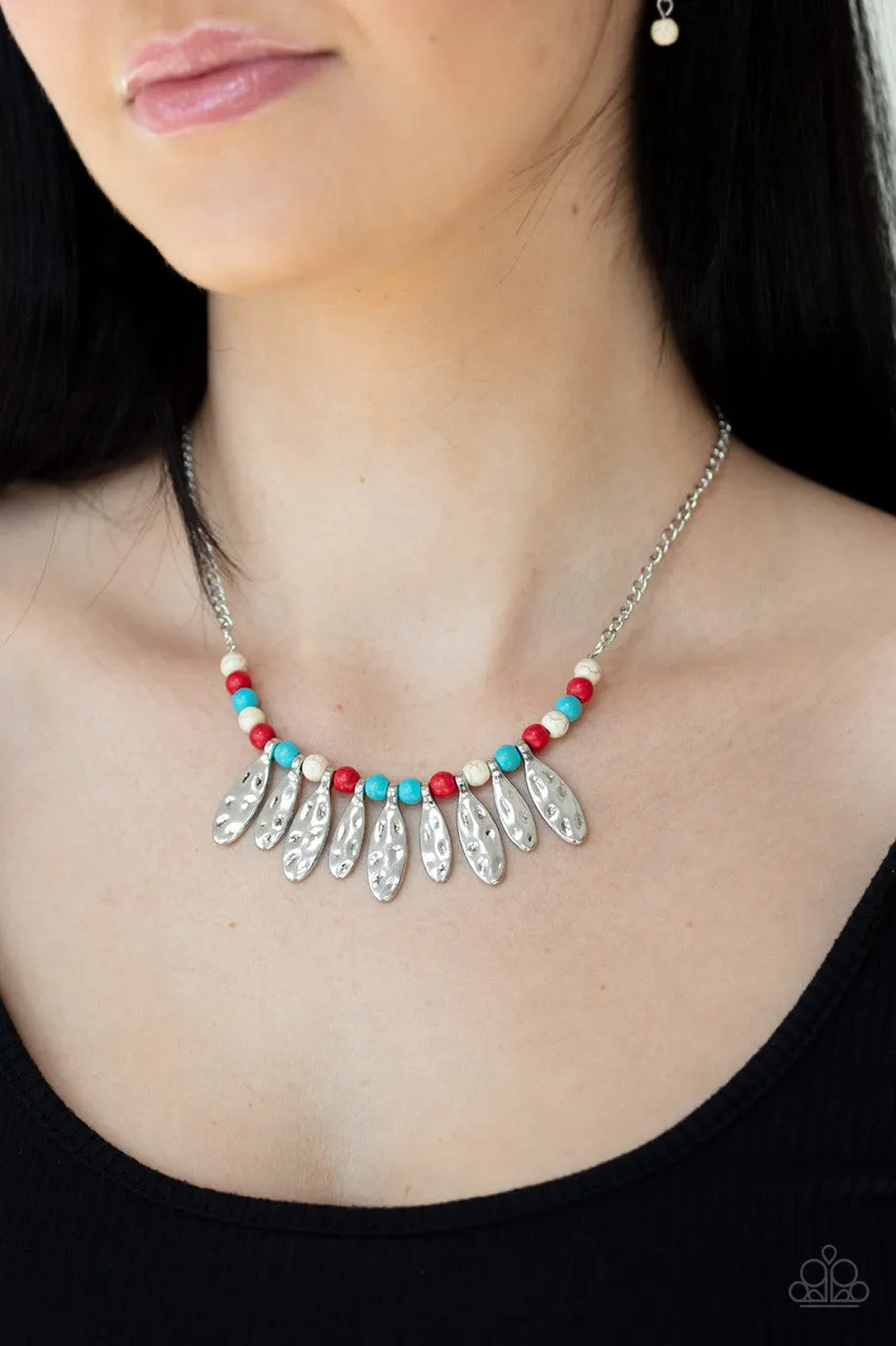 Neutral TERRA-tory Multi Paparazzi Necklace