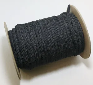 NEW COLOR!!!   1/4" Stitched and Folded Jewelry/Belt Cord in Dark Navy Denim (10 YDS) 2635XTDEN