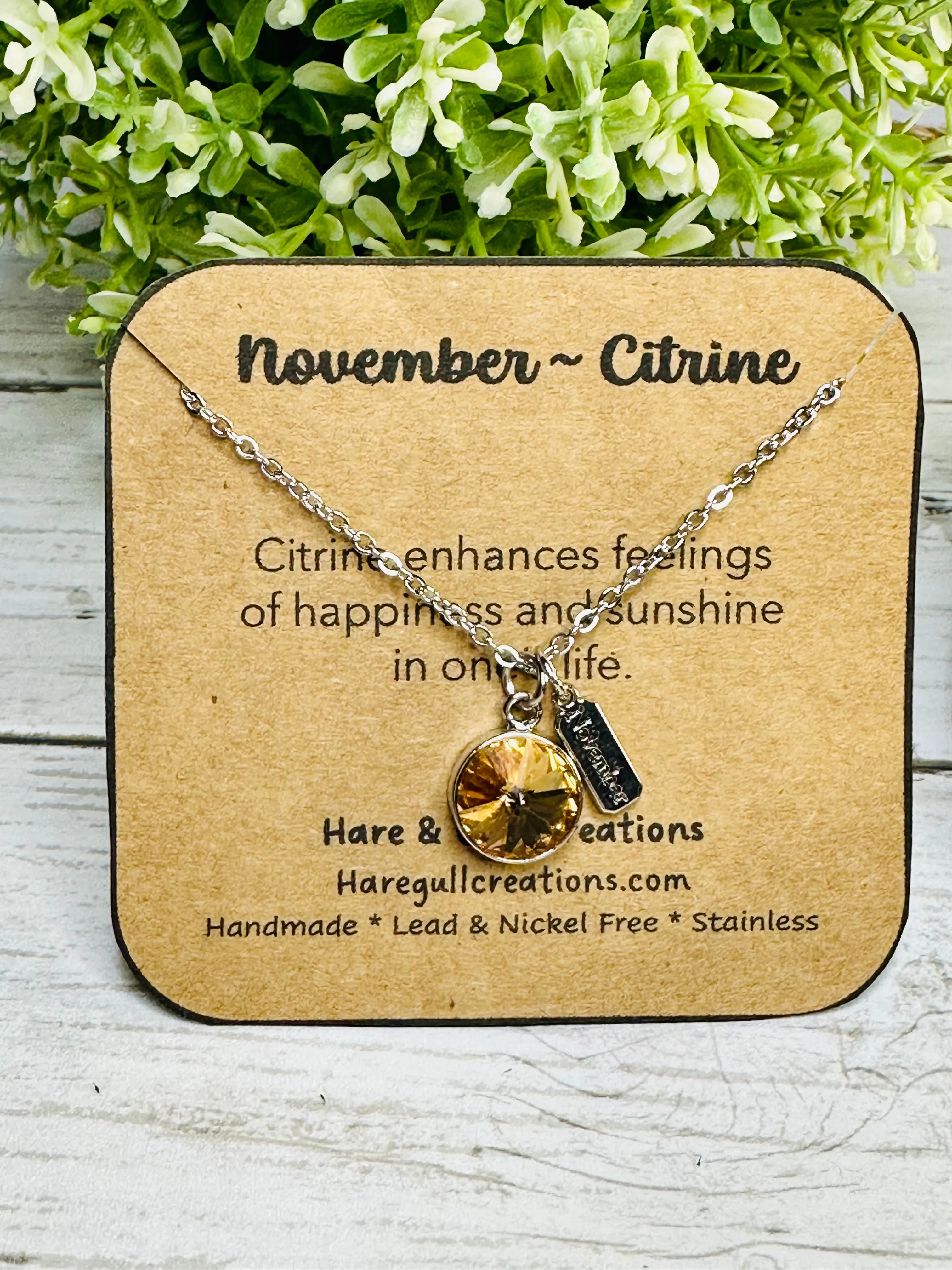 NEW Swarovski Crystal Birthstone Neclaces