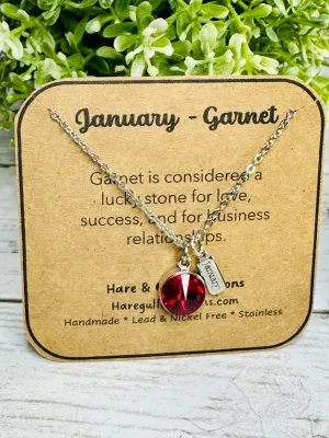NEW Swarovski Crystal Birthstone Neclaces