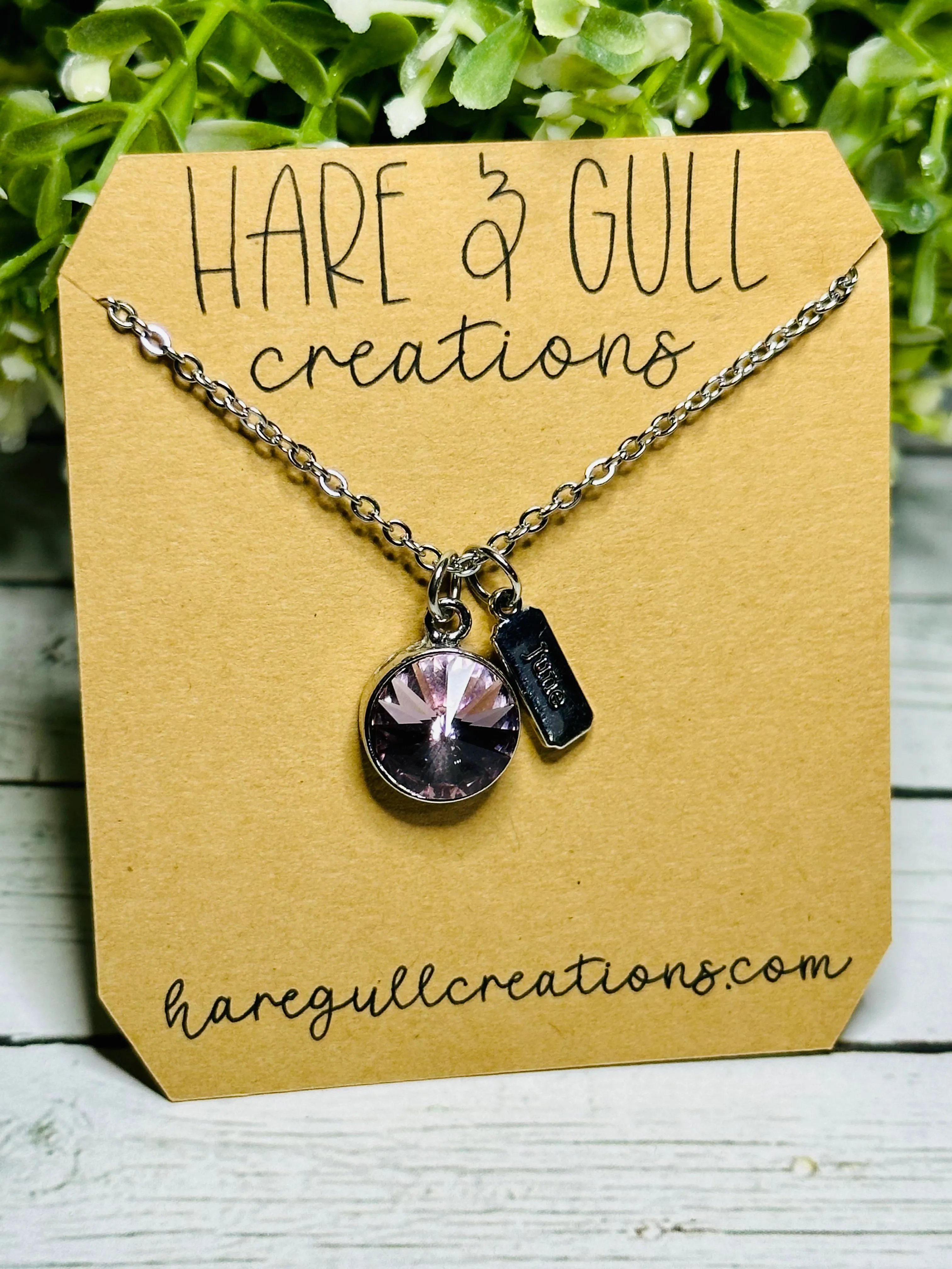 NEW Swarovski Crystal Birthstone Neclaces