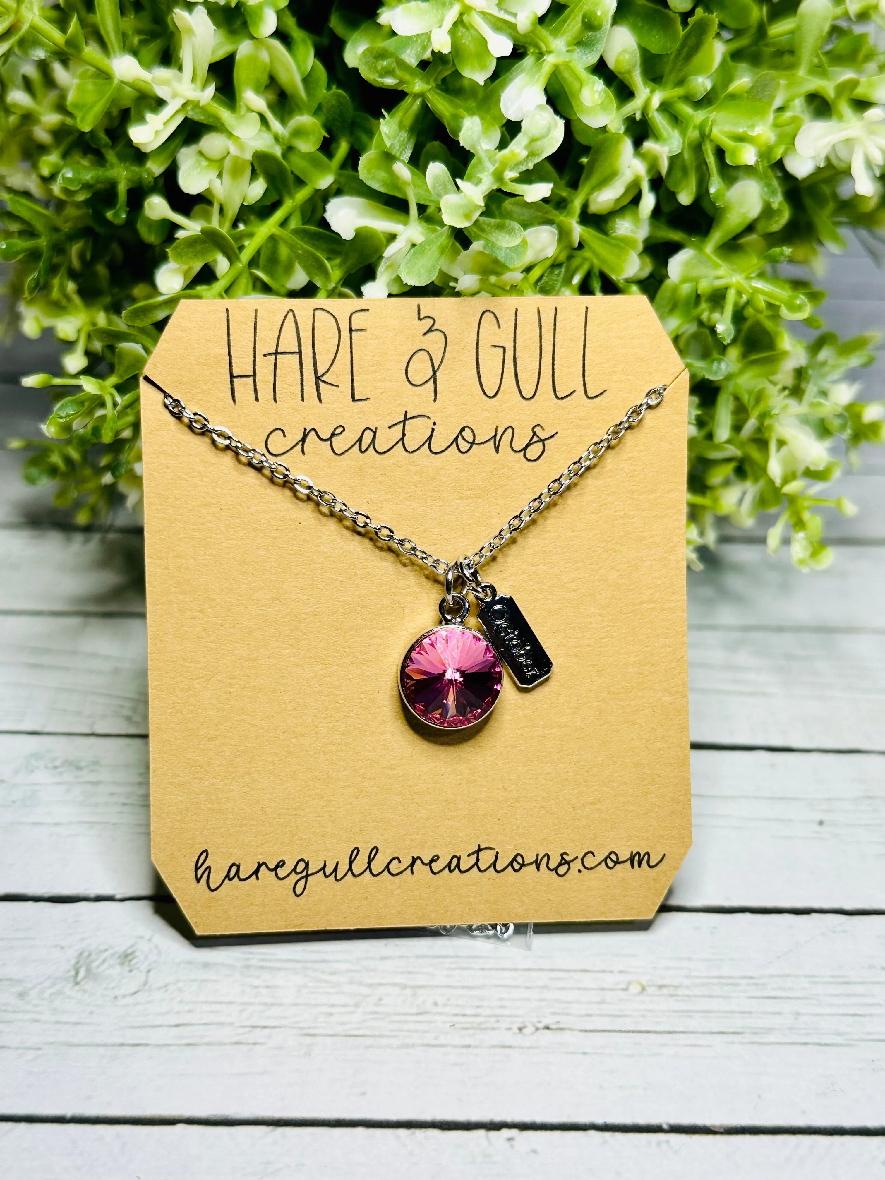 NEW Swarovski Crystal Birthstone Neclaces