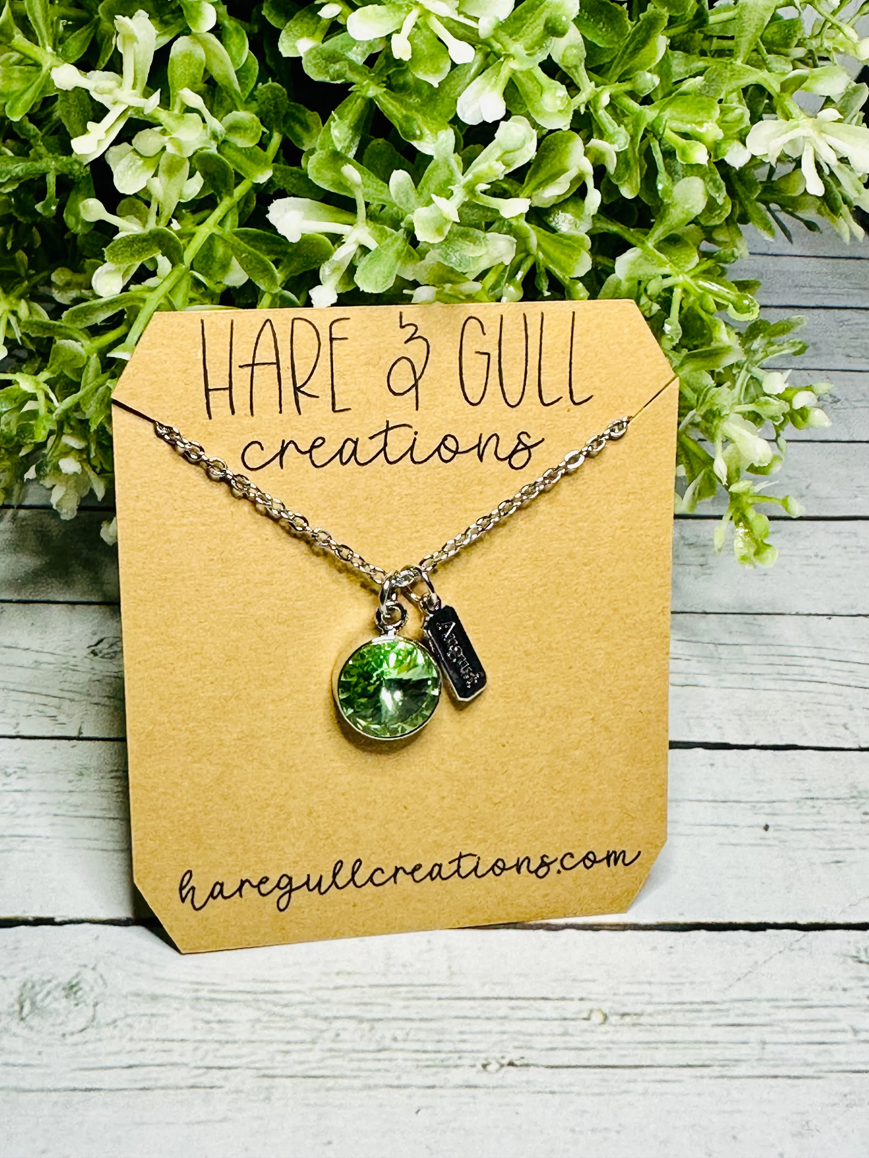 NEW Swarovski Crystal Birthstone Neclaces