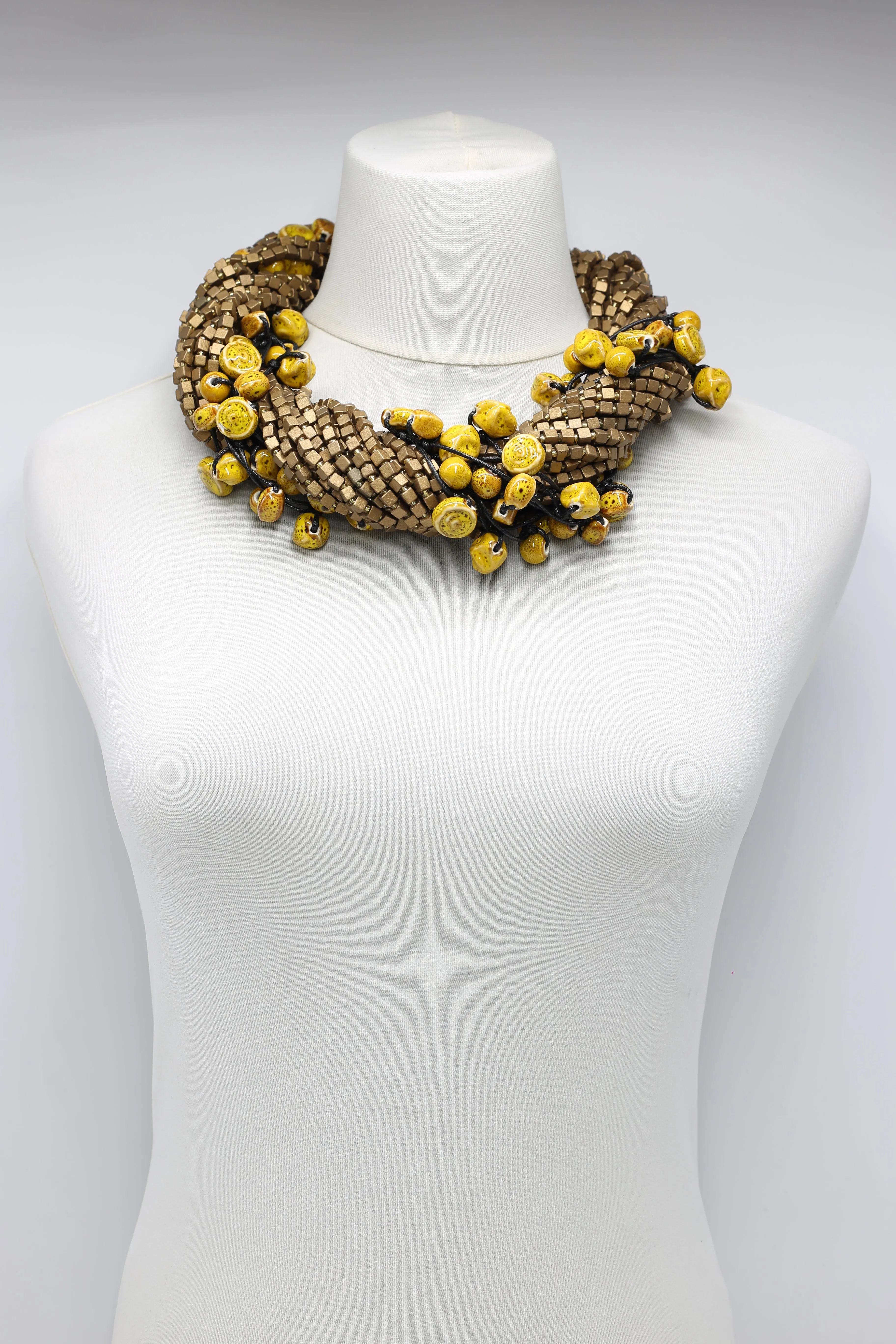 Next Pashmina & Ceramic Beads Necklaces Set