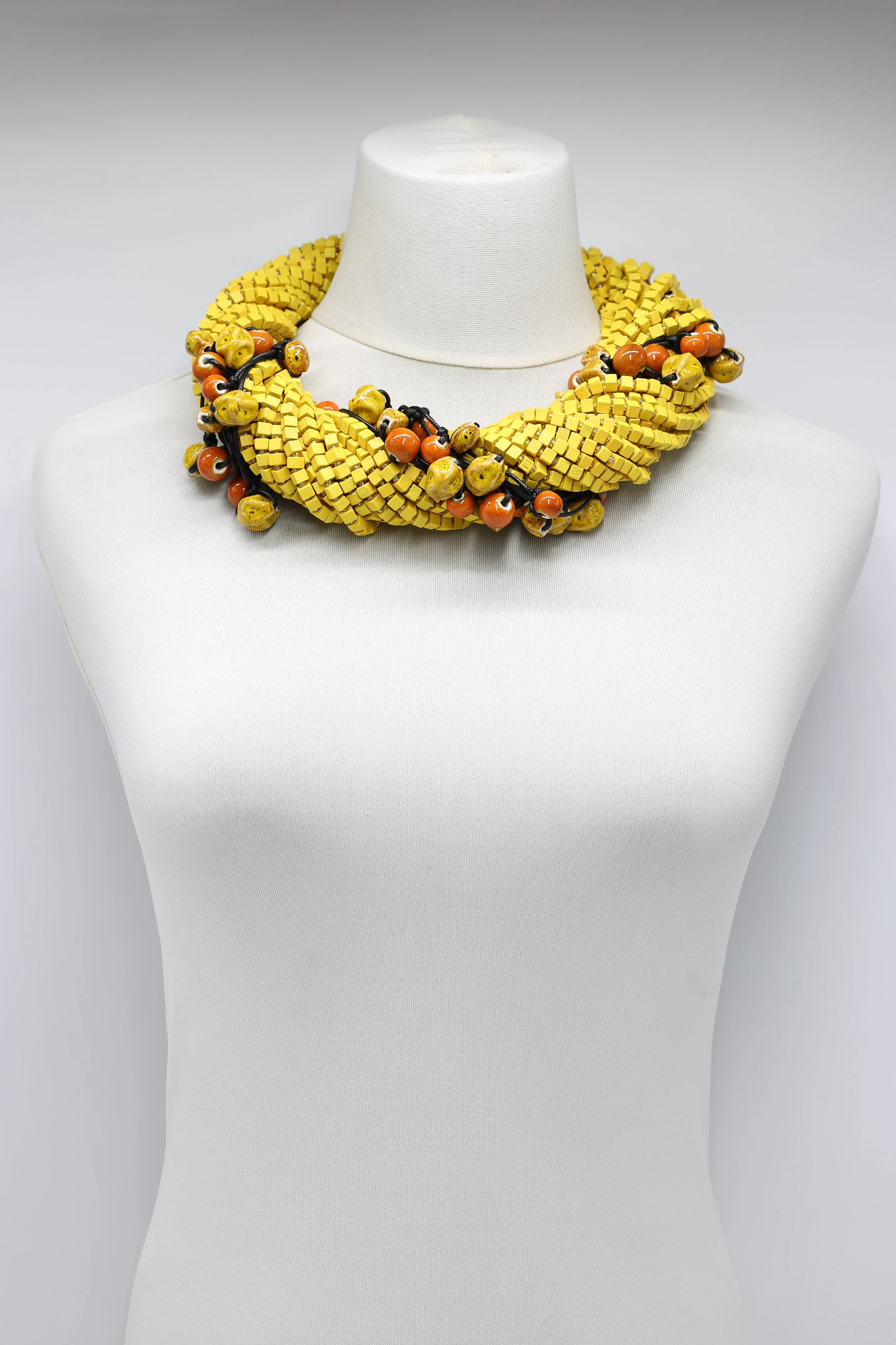 Next Pashmina & Ceramic Beads Necklaces Set