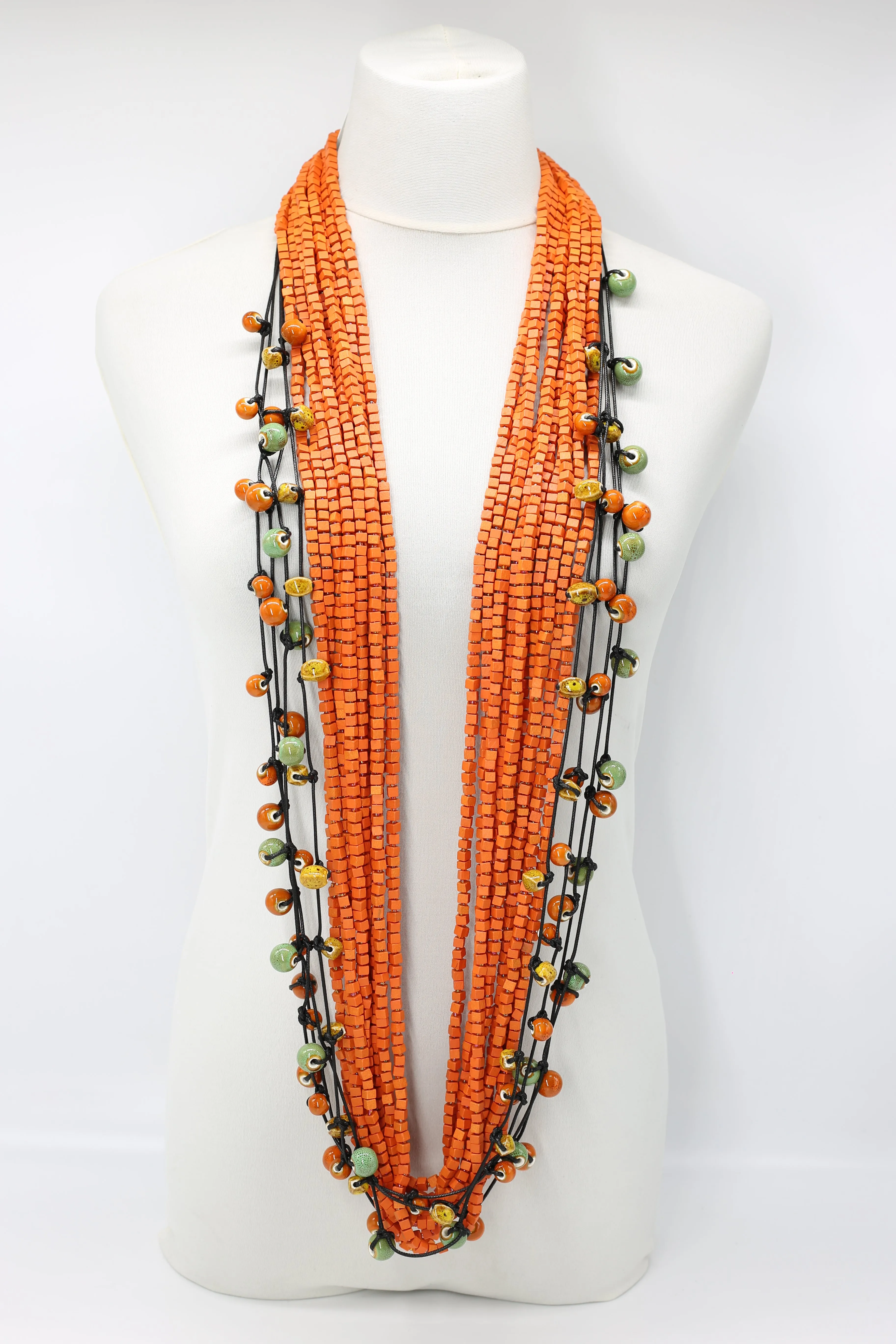 Next Pashmina & Ceramic Beads Necklaces Set