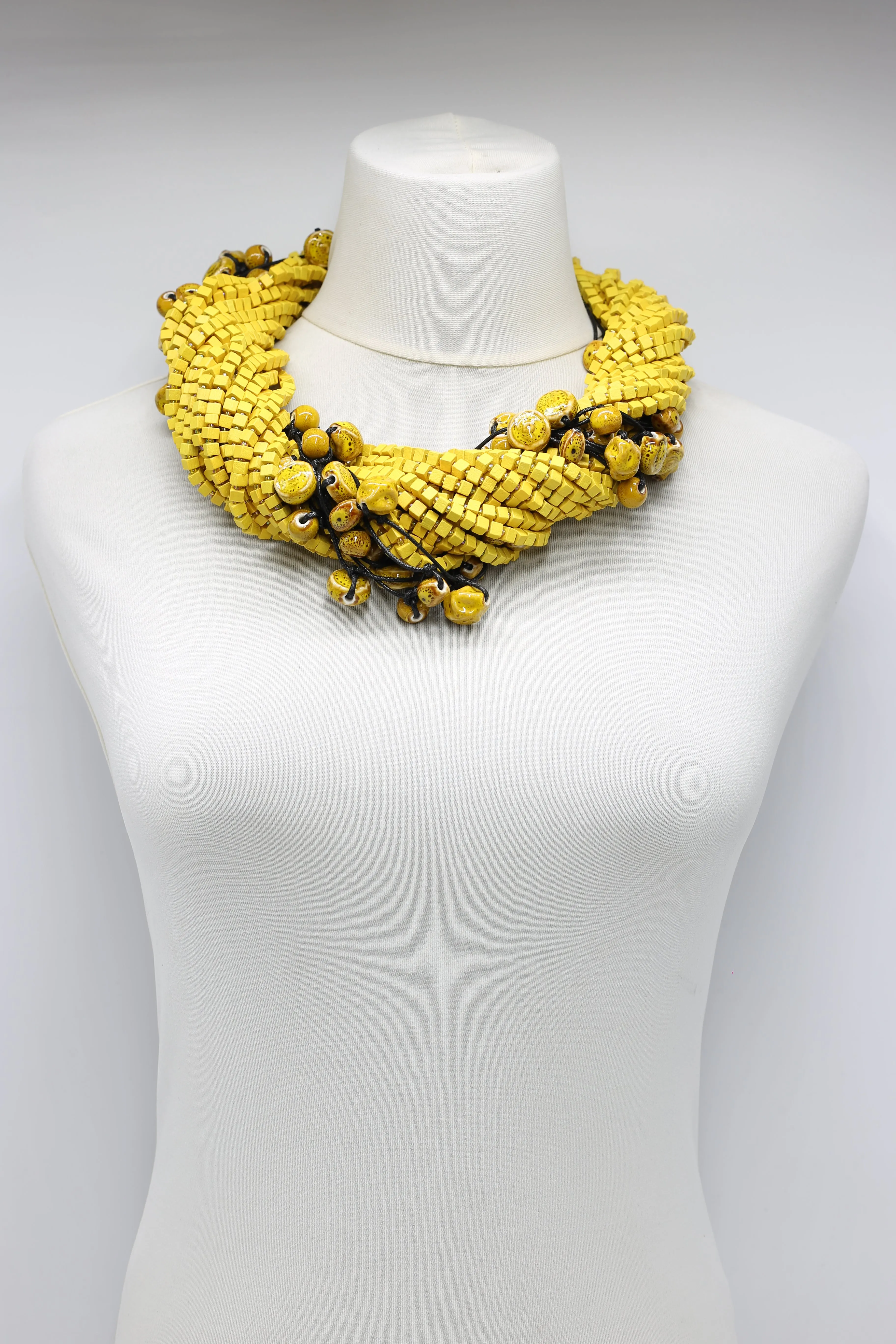 Next Pashmina & Ceramic Beads Necklaces Set