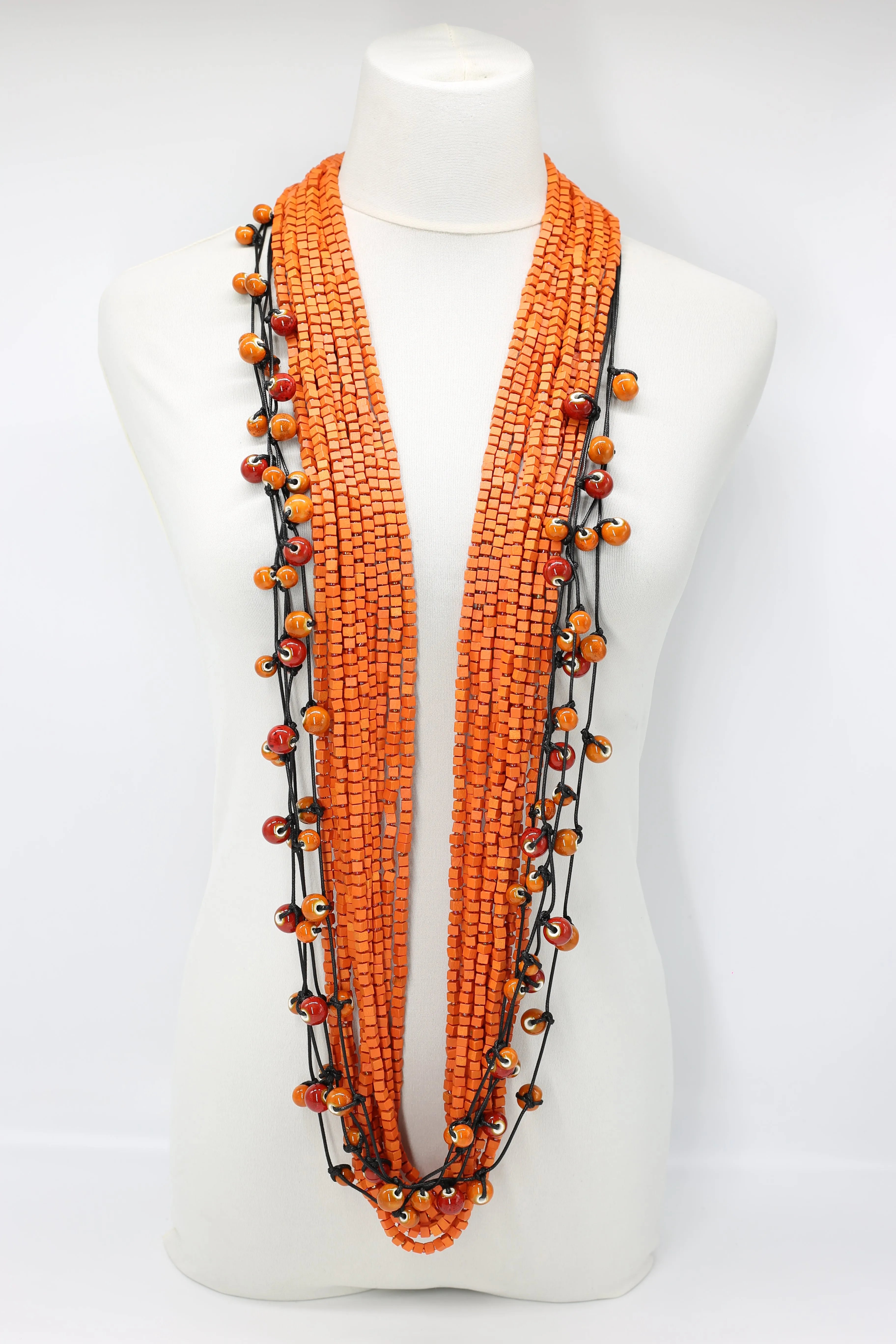 Next Pashmina & Ceramic Beads Necklaces Set