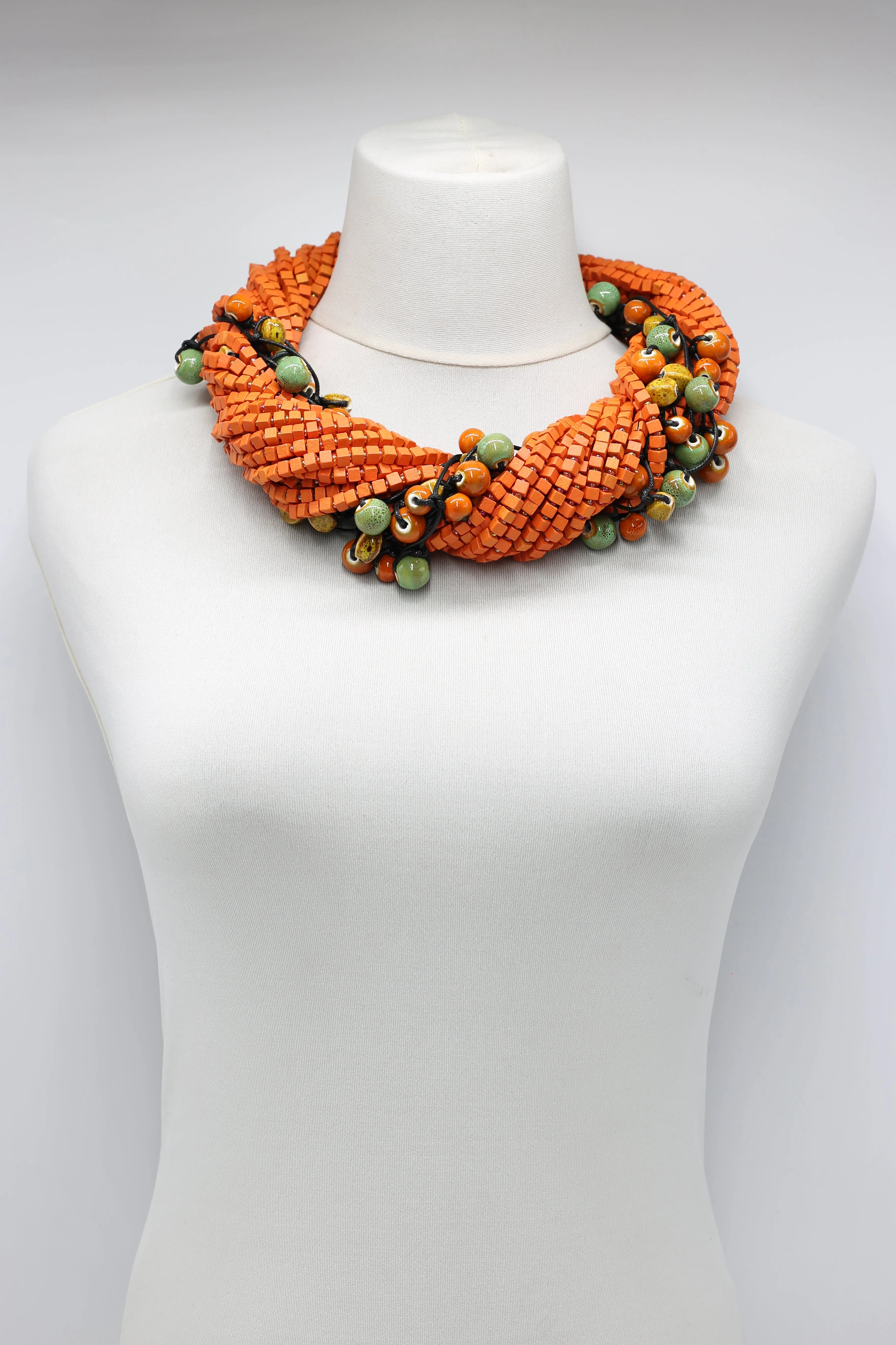 Next Pashmina & Ceramic Beads Necklaces Set