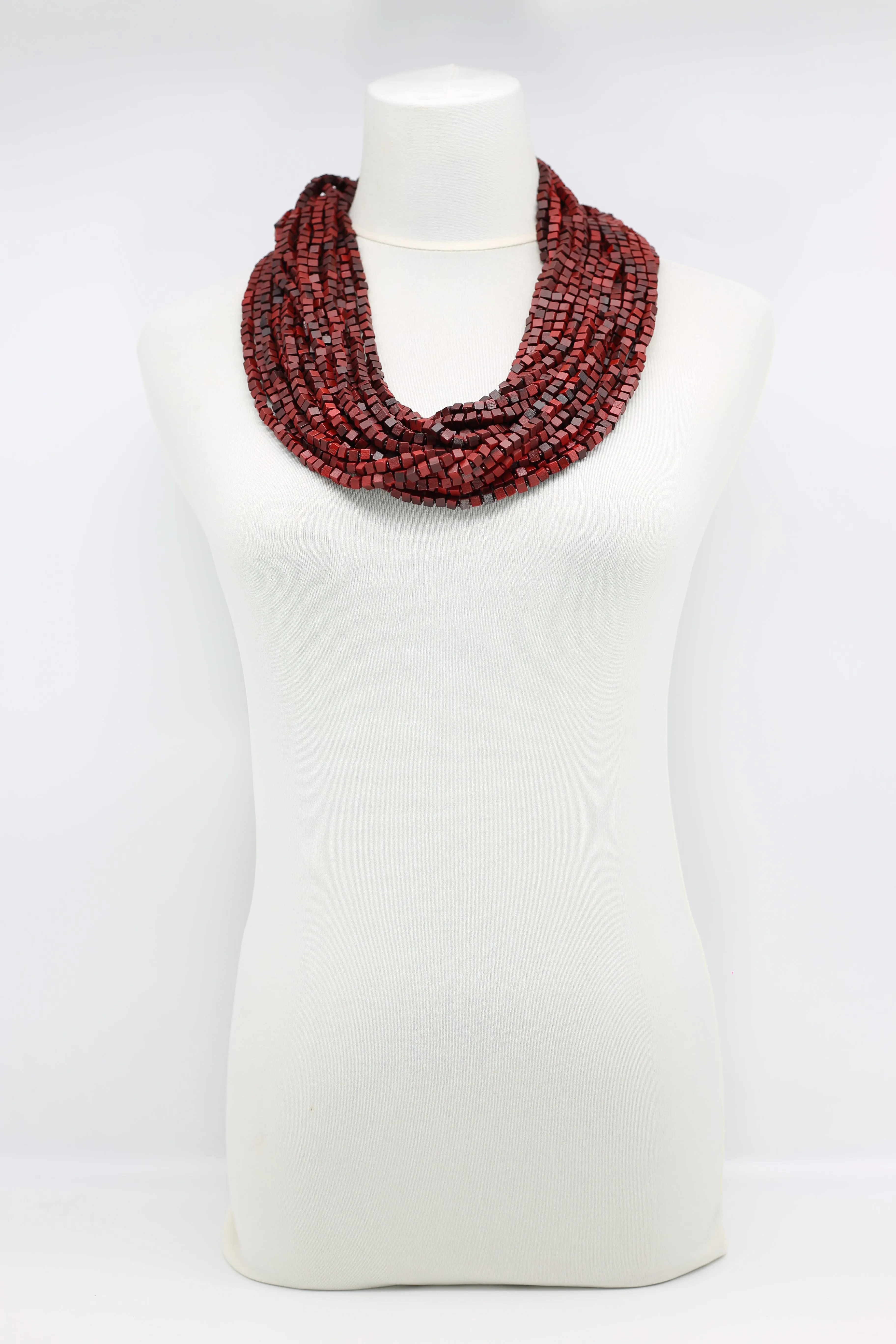 Next Pashmina Necklace Wooden Beads - Hand-painted - Gaudi