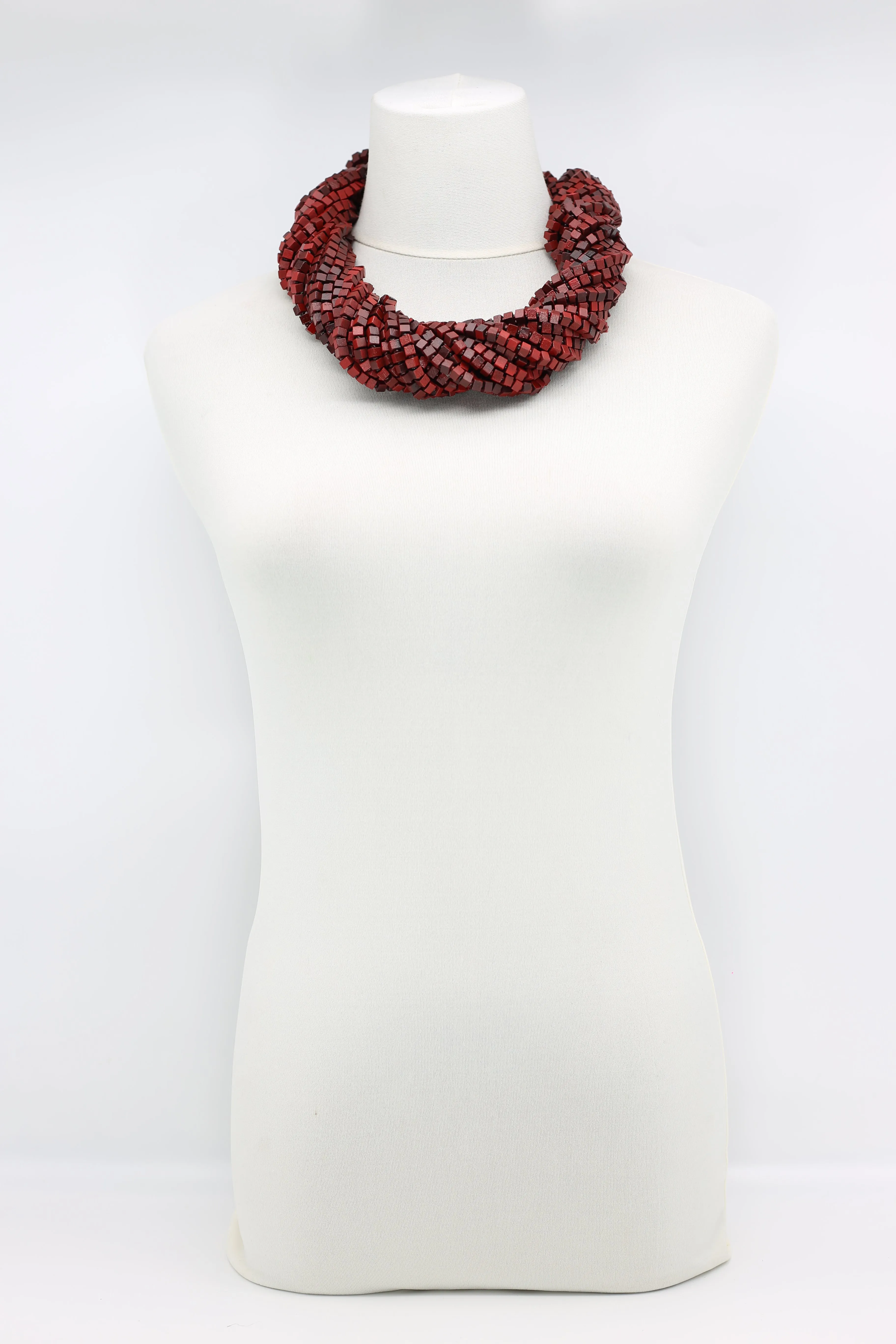 Next Pashmina Necklace Wooden Beads - Hand-painted - Gaudi
