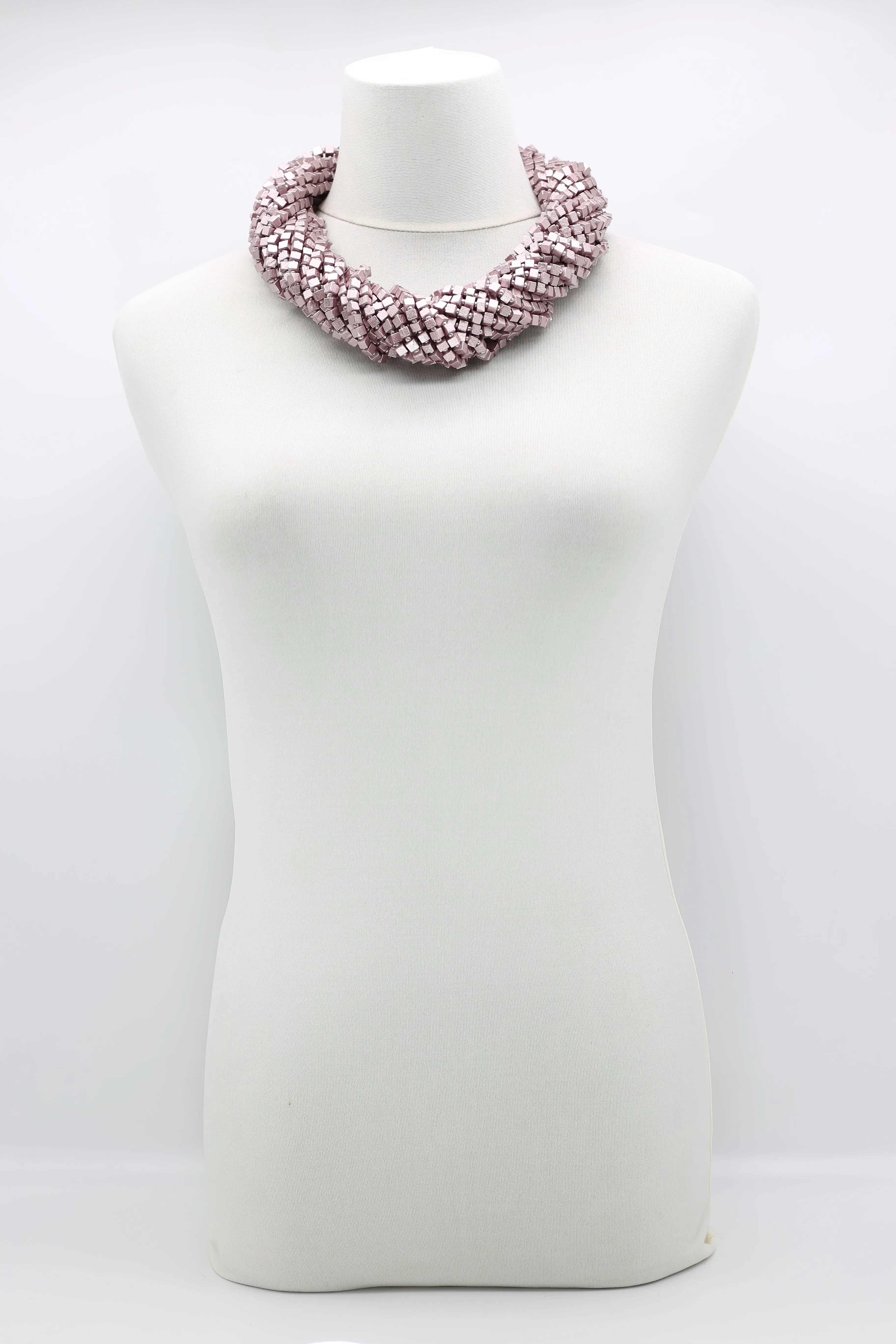 Next Pashmina Necklace Wooden Beads - Hand-painted - Gaudi