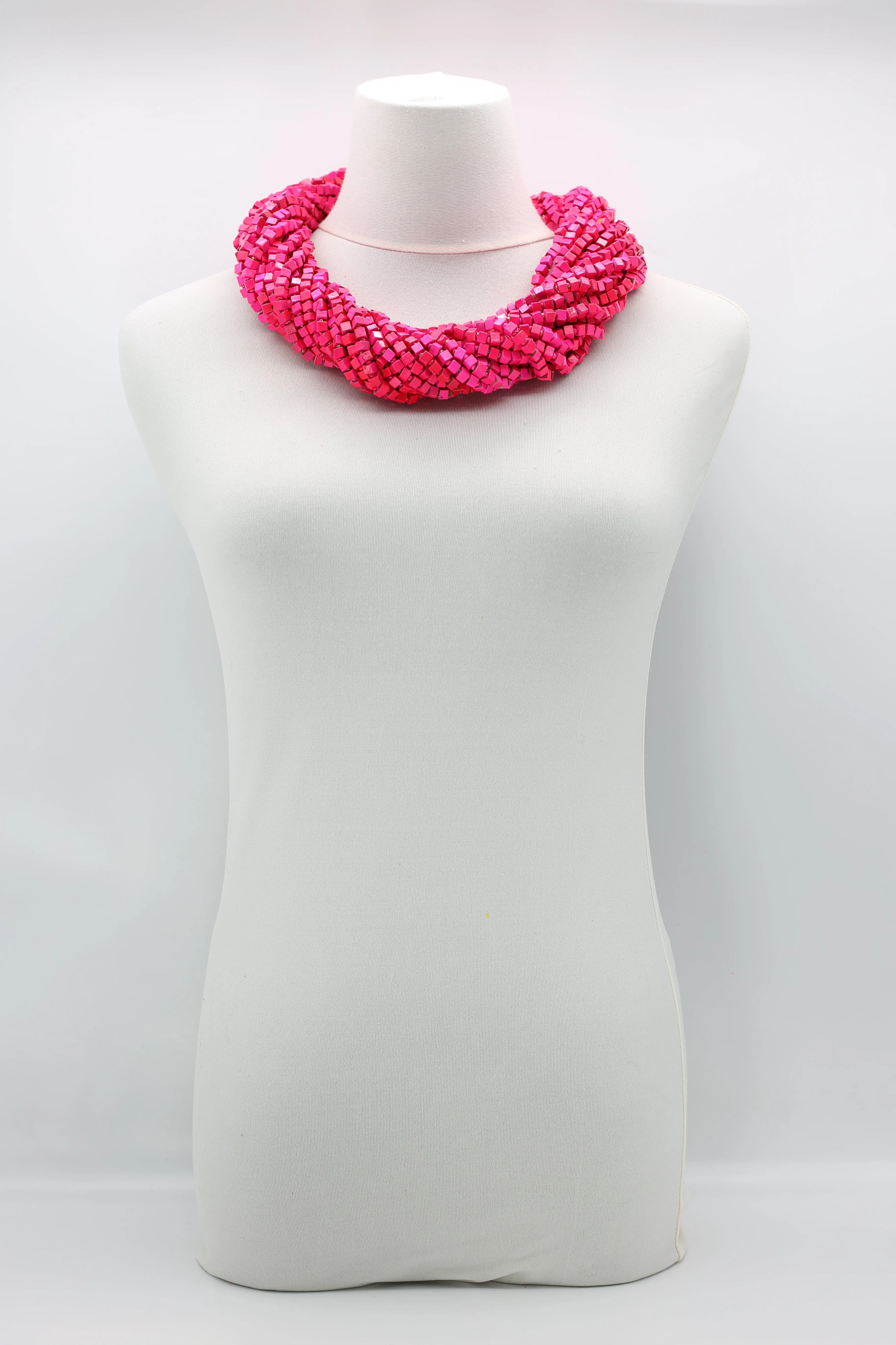 Next Pashmina Necklace Wooden Beads - Hand-painted - Gaudi