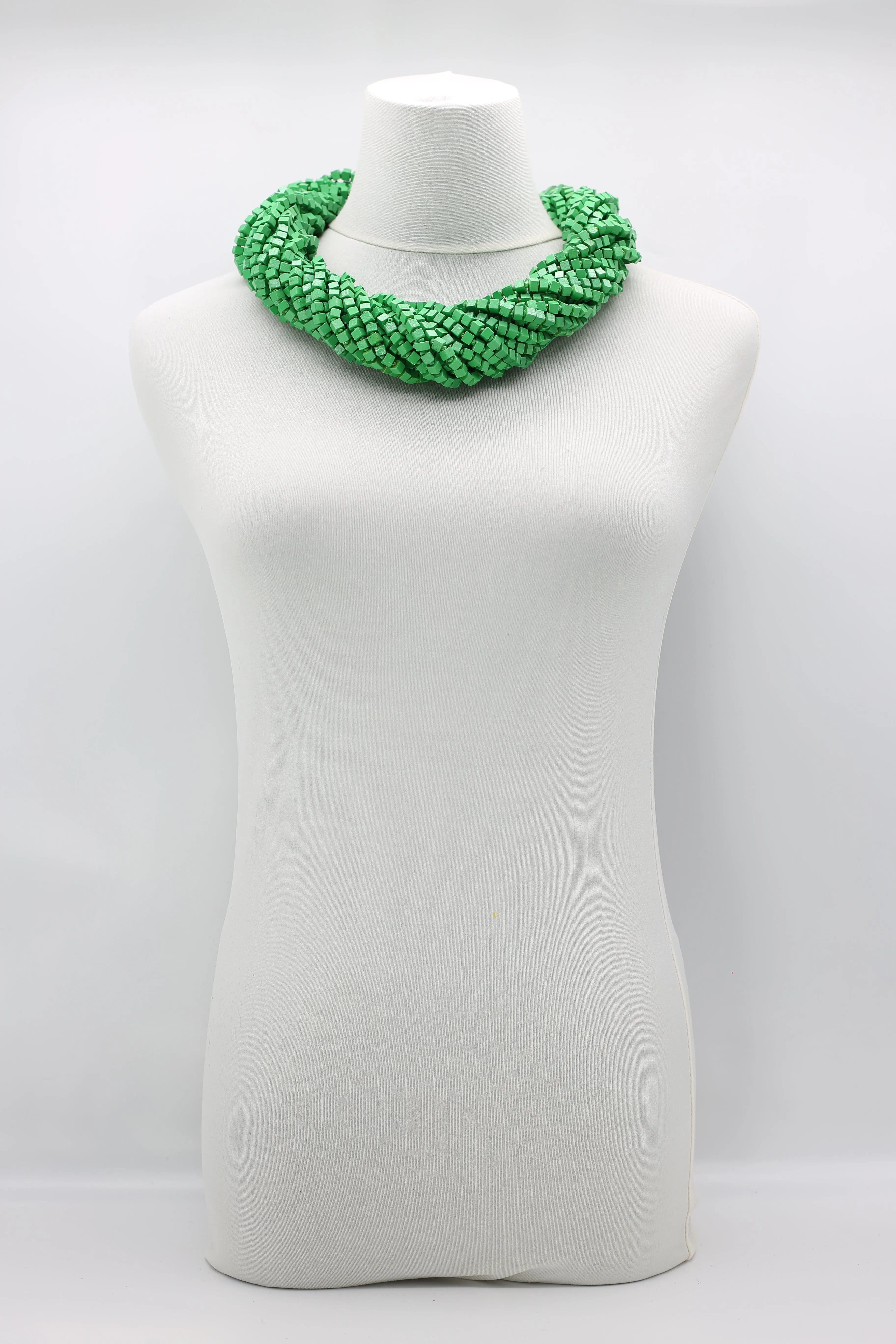 Next Pashmina Necklace Wooden Beads - Hand-painted - Gaudi