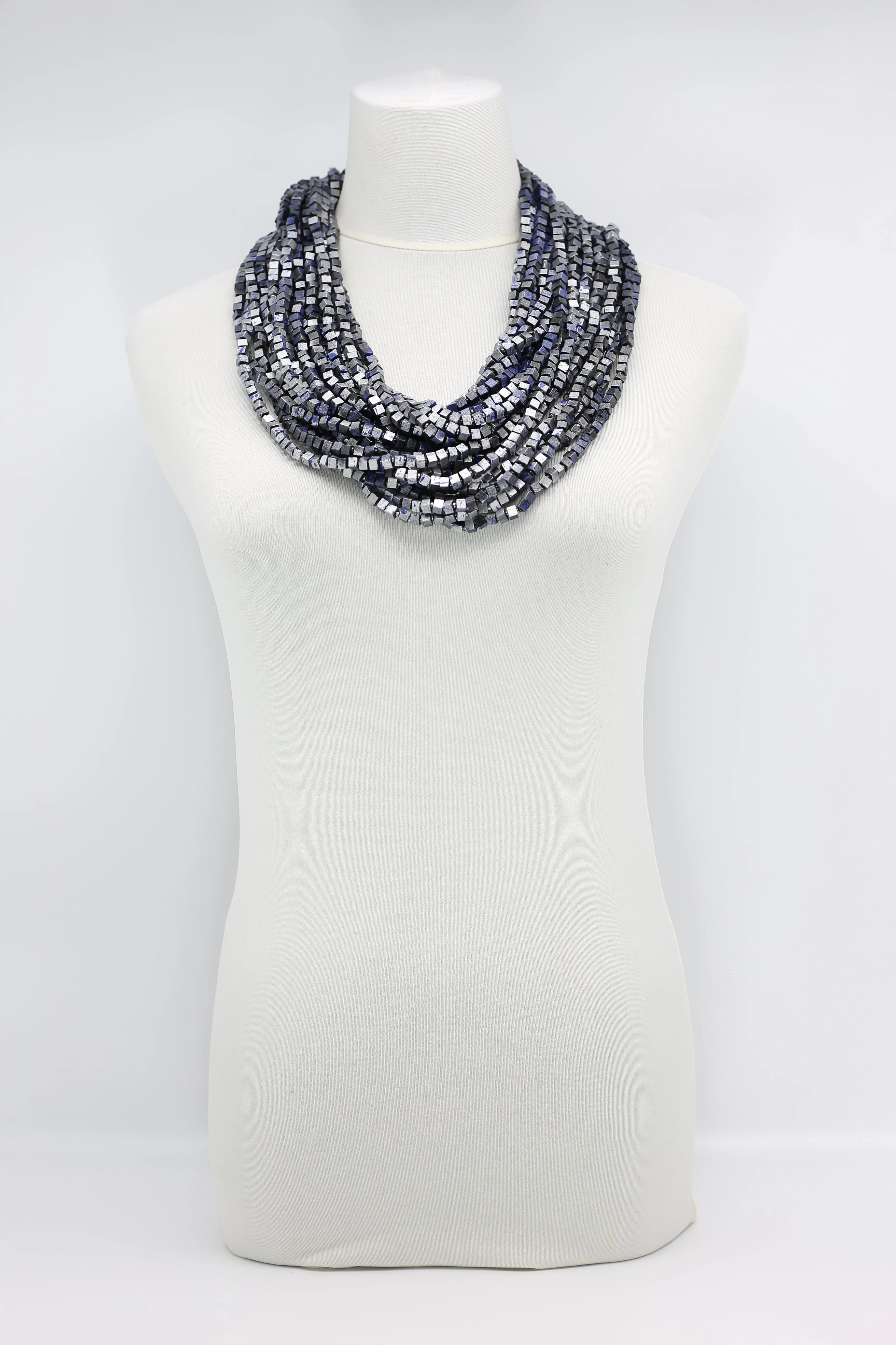 Next Pashmina Necklace Wooden Beads - Hand-painted - Gaudi