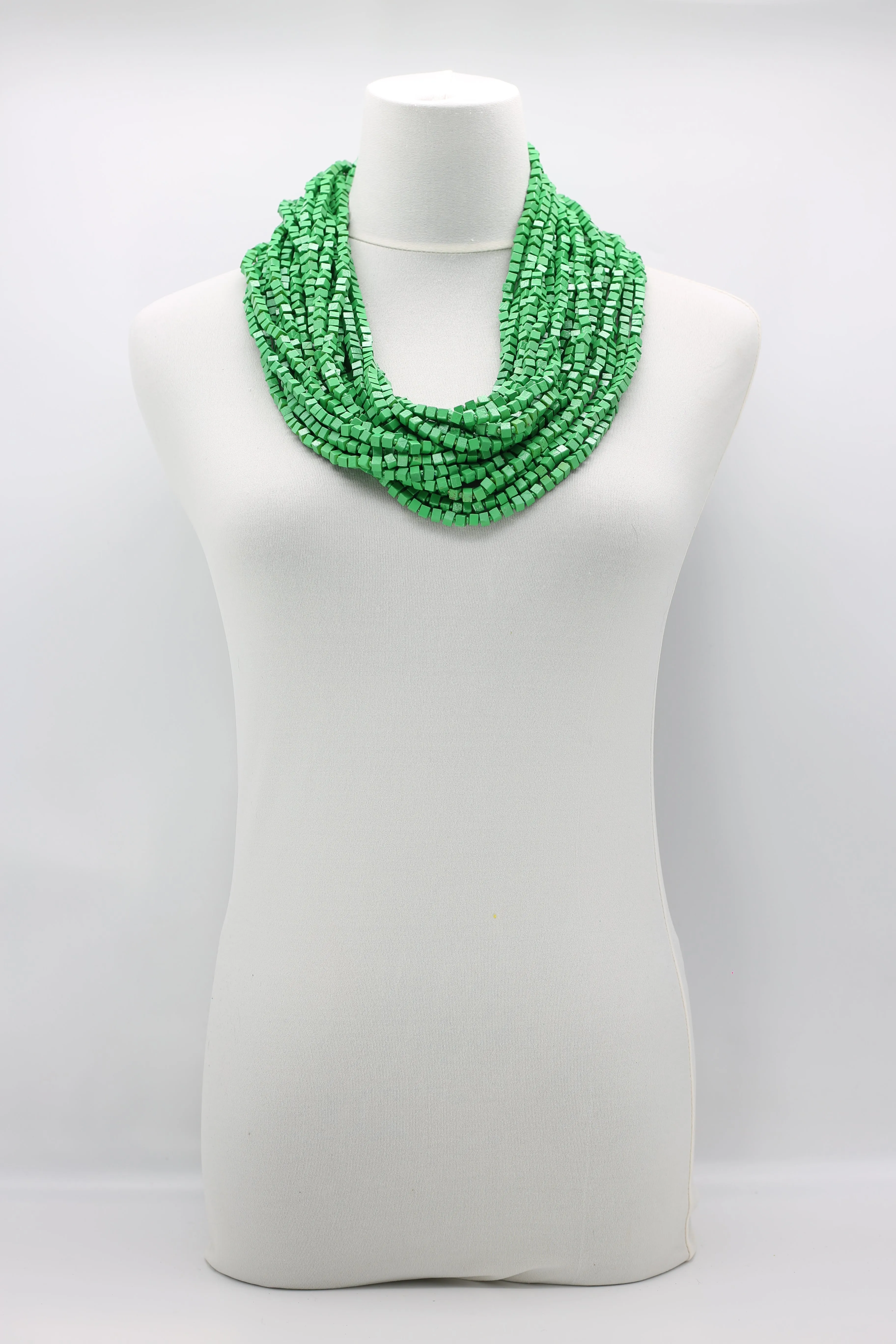 Next Pashmina Necklace Wooden Beads - Hand-painted - Gaudi