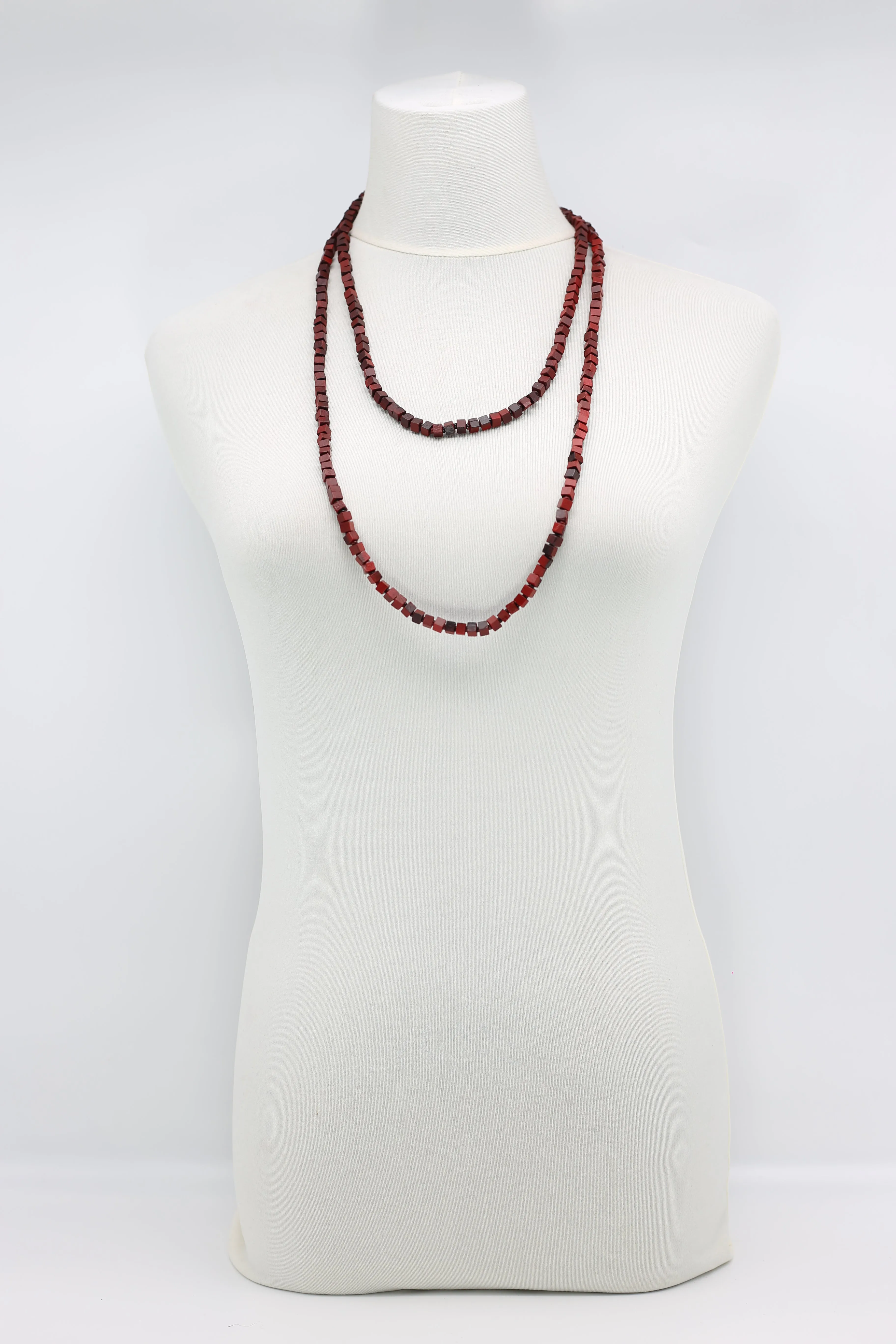 Next Pashmina Necklace Wooden Beads - Hand-painted - Gaudi
