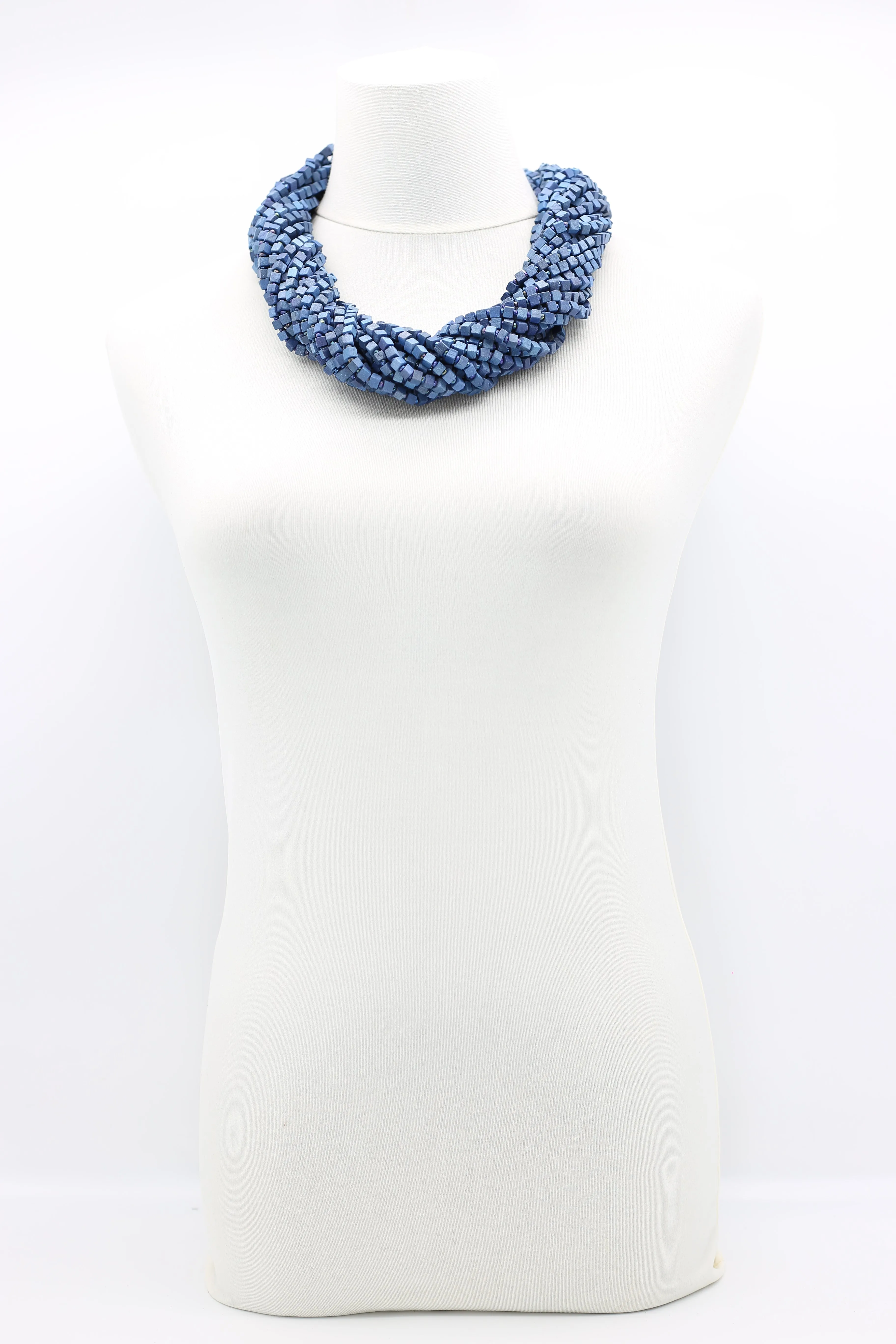 Next Pashmina Necklace Wooden Beads - Hand-painted - Gaudi