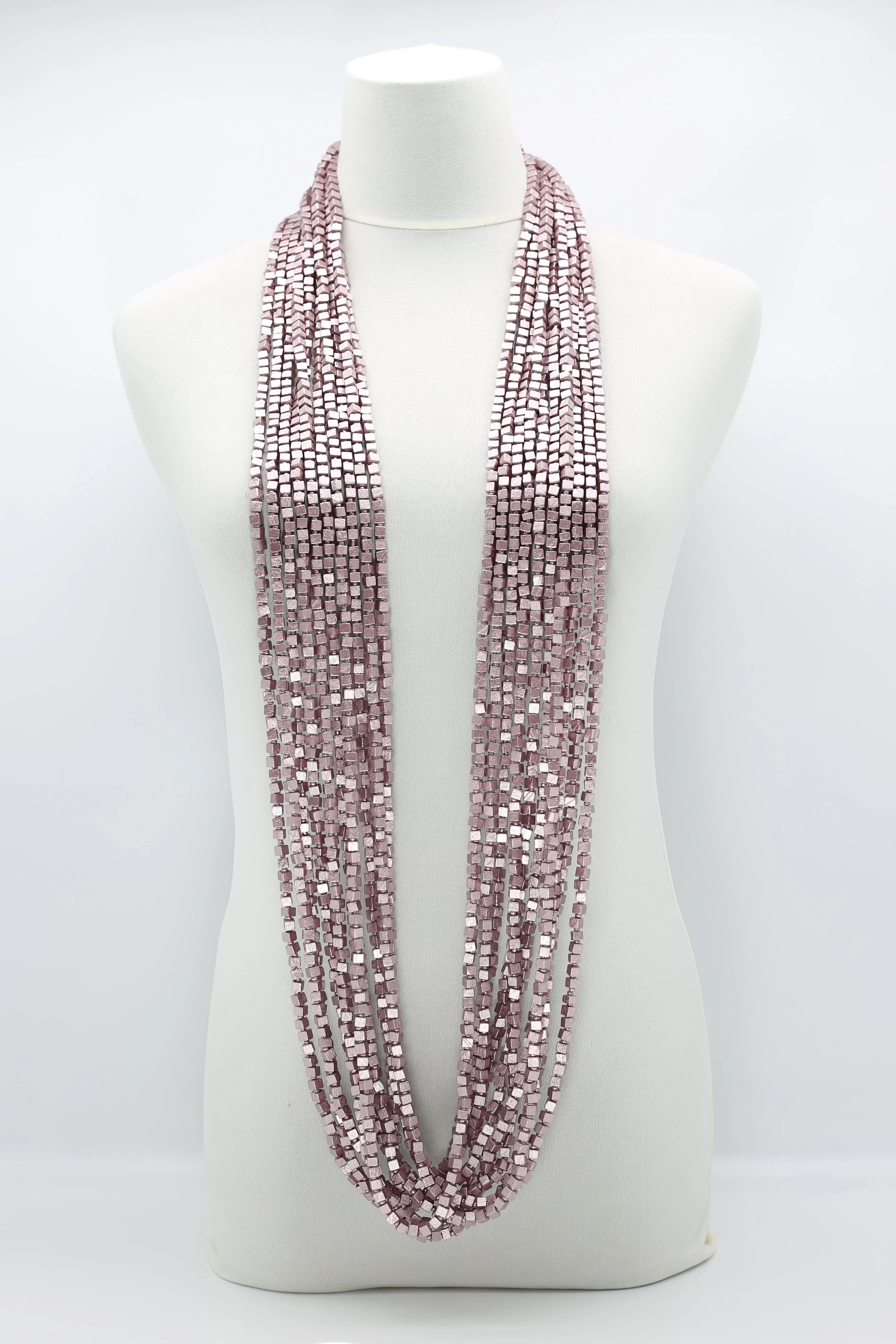 Next Pashmina Necklace Wooden Beads - Hand-painted - Gaudi
