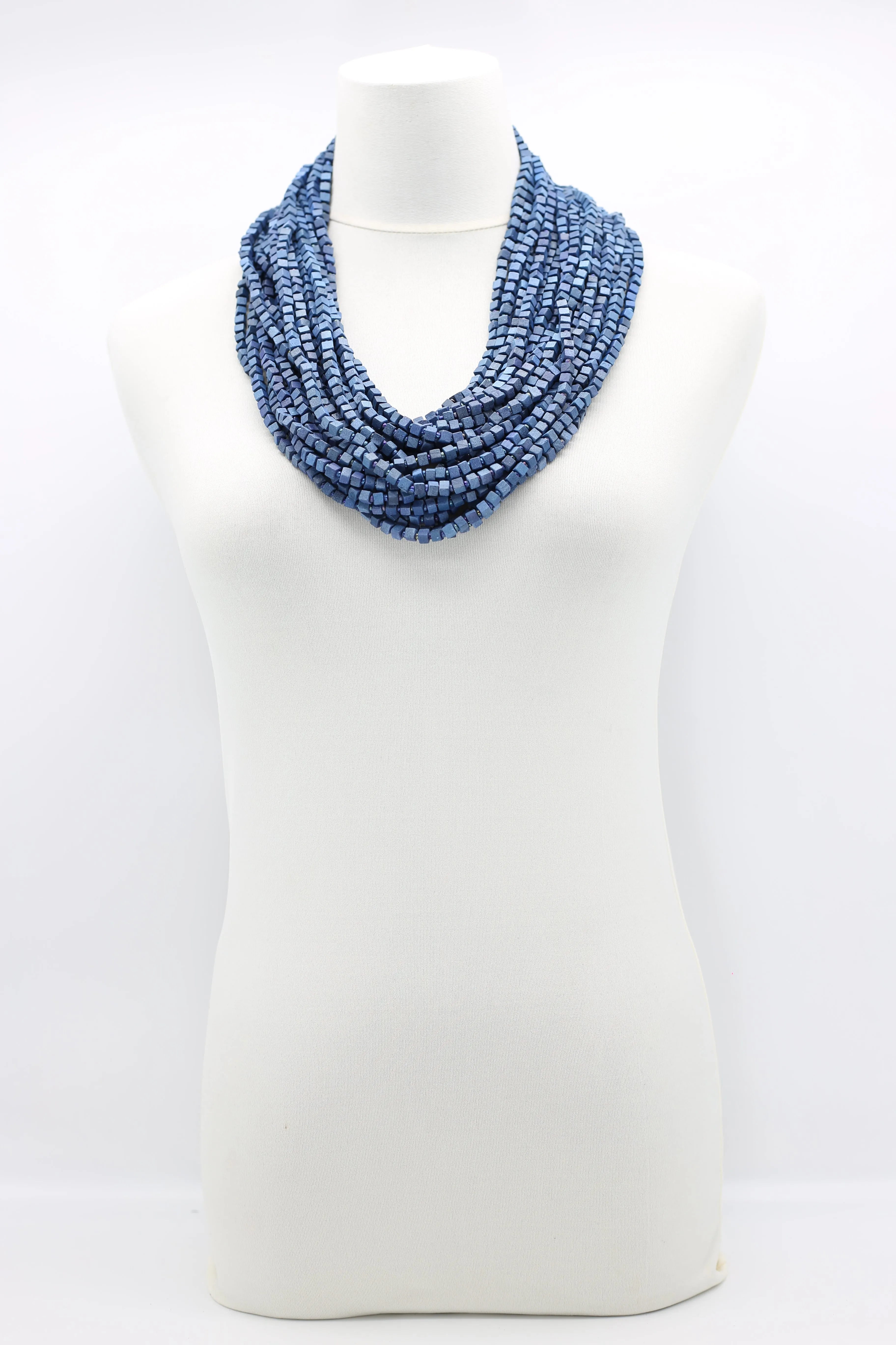 Next Pashmina Necklace Wooden Beads - Hand-painted - Gaudi