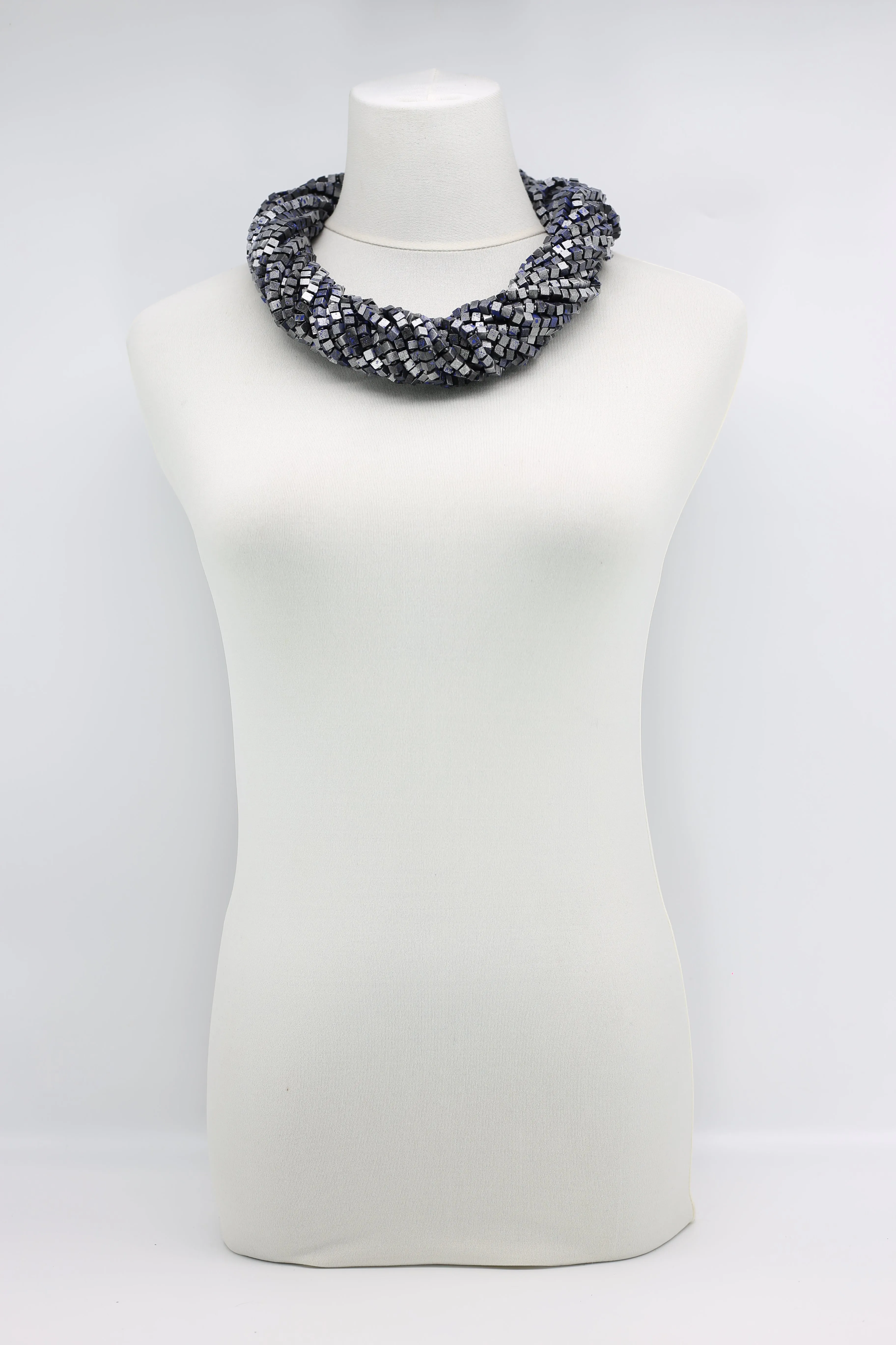 Next Pashmina Necklace Wooden Beads - Hand-painted - Gaudi