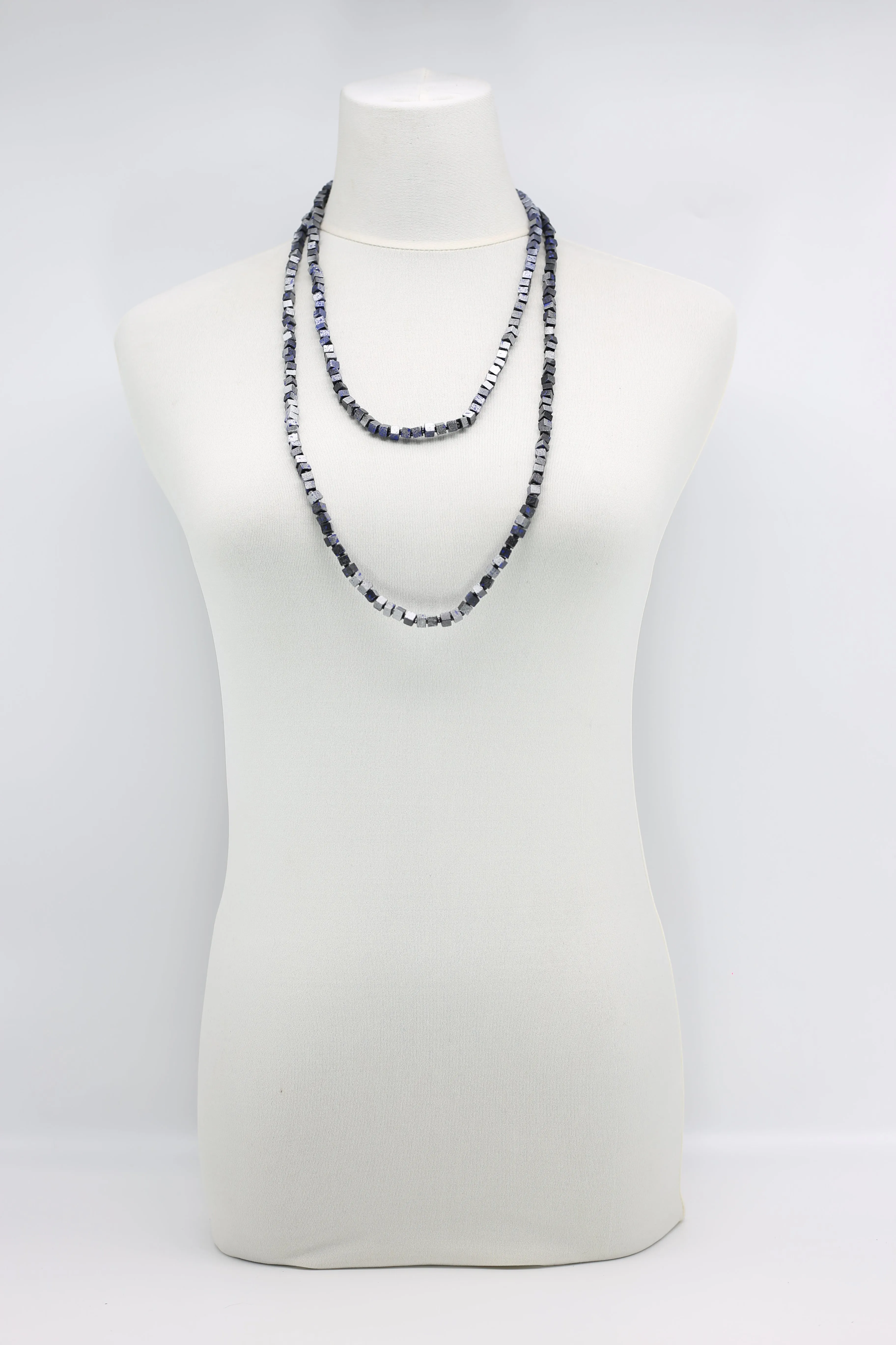 Next Pashmina Necklace Wooden Beads - Hand-painted - Gaudi