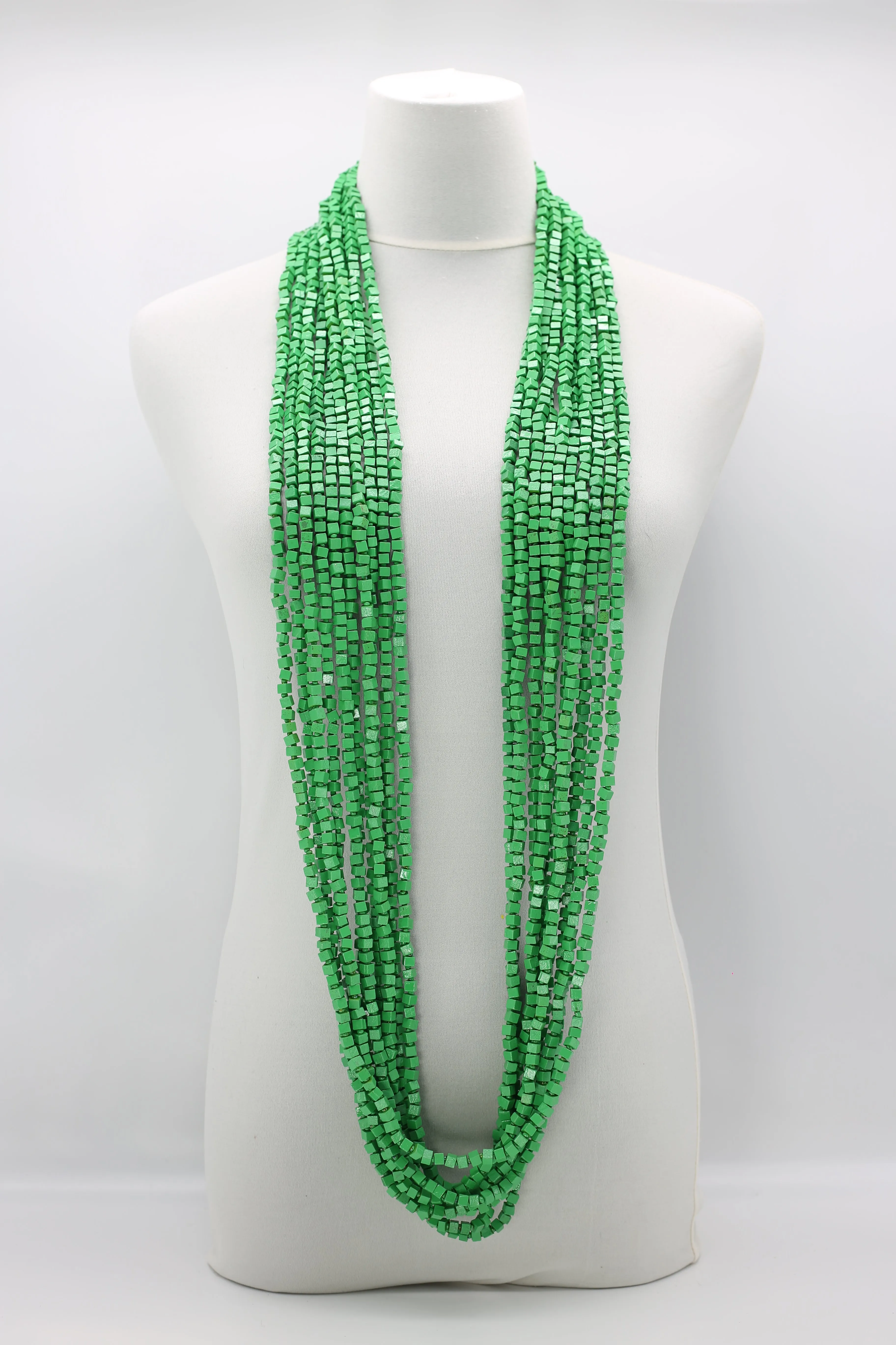 Next Pashmina Necklace Wooden Beads - Hand-painted - Gaudi