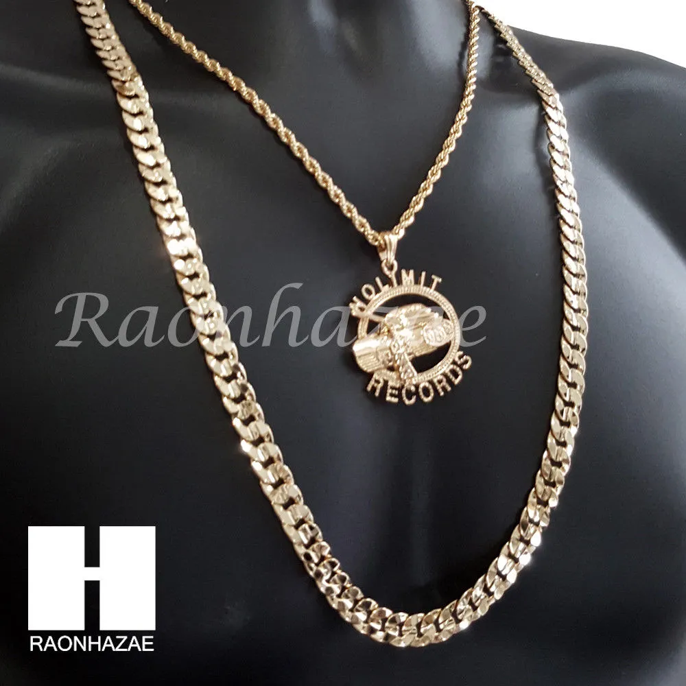 NO LIMIT RECORDS CHAIN DIAMOND CUT 30" CUBAN LINK CHAIN NECKLACE S073S