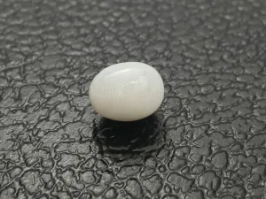No.08 100% Natural Tridacna Pearl white Clam Pearl, 6.385 carat, 8.55mm x 10.73mm