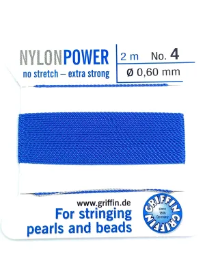 Nylon Power Bead Cord Blue