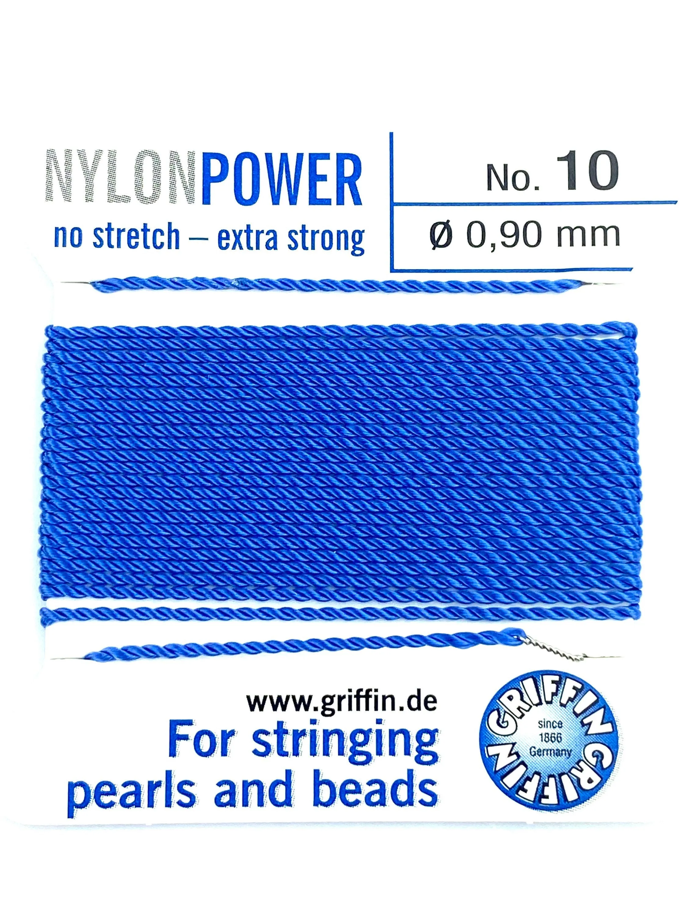 Nylon Power Bead Cord Blue