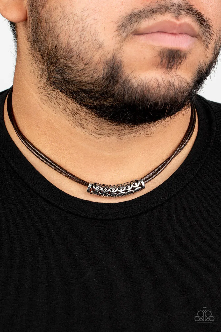 Ocean Rules Brown Paparazzi Necklace