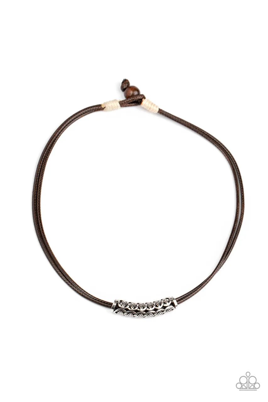 Ocean Rules Brown Paparazzi Necklace