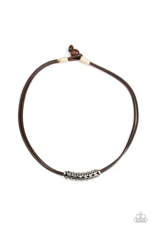 Ocean Rules Brown Paparazzi Necklace