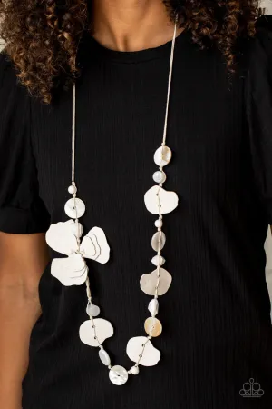 On Island Time White Paparazzi Necklace