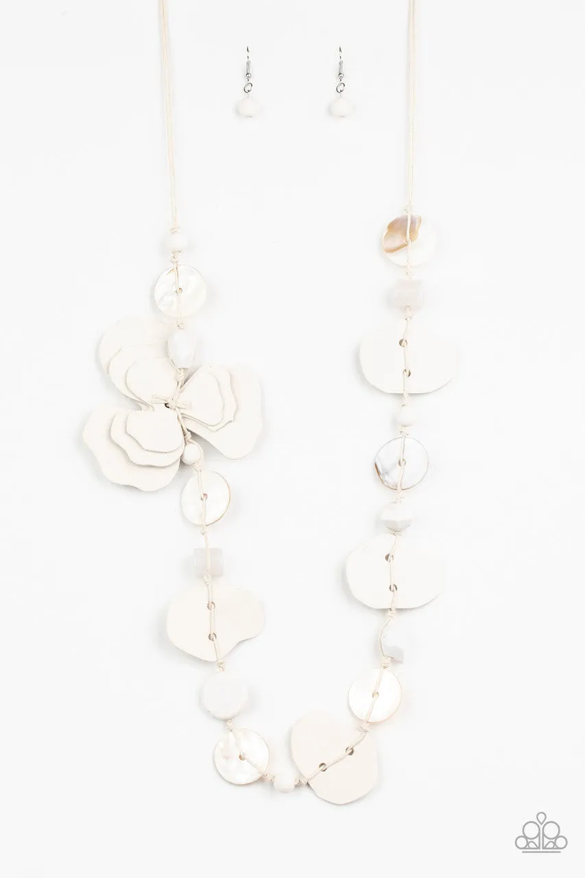 On Island Time White Paparazzi Necklace