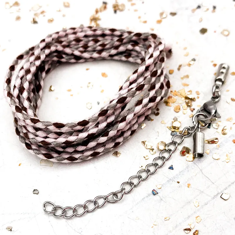 On the Range 2mm Braided Cord Necklace Kit - Paris Find!