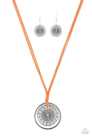 One MANDALA Show Orange Paparazzi Necklace