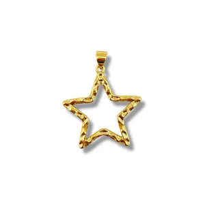 Open 5 Point Star Charm
