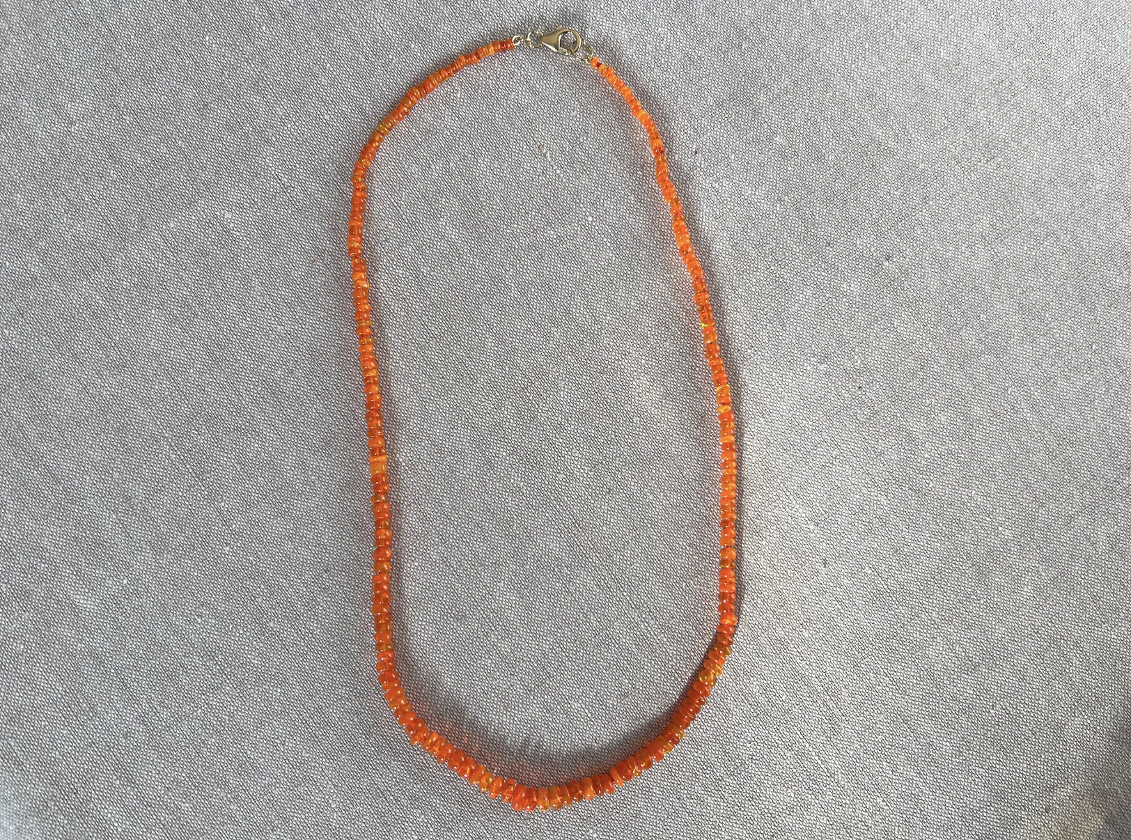 Orange Opal Necklace