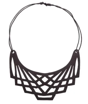 Origami Vegan Rubber Necklace