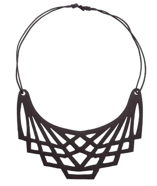 Origami Vegan Rubber Necklace