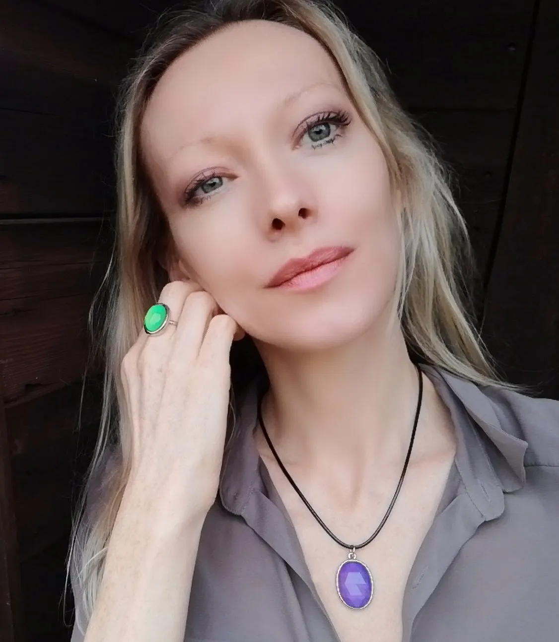 Oval Mood Necklace