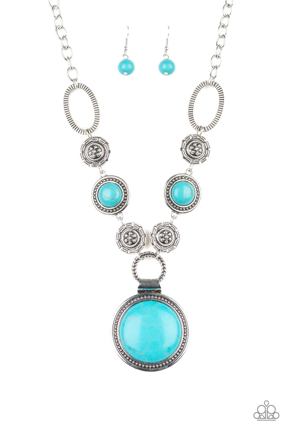 Paparazzi - Sedonna Drama - Blue Necklace