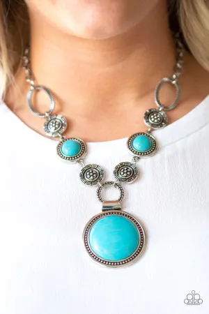 Paparazzi - Sedonna Drama - Blue Necklace