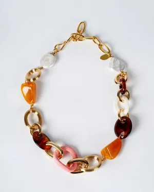 patchwork necklace - multi