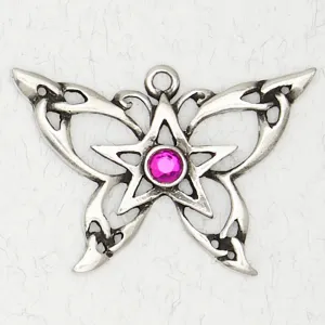 Pentacle Butterfly Necklace