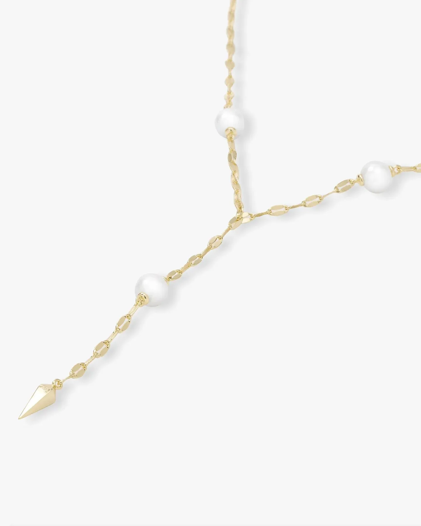 Perfect Pearl Drop Lariat Necklace