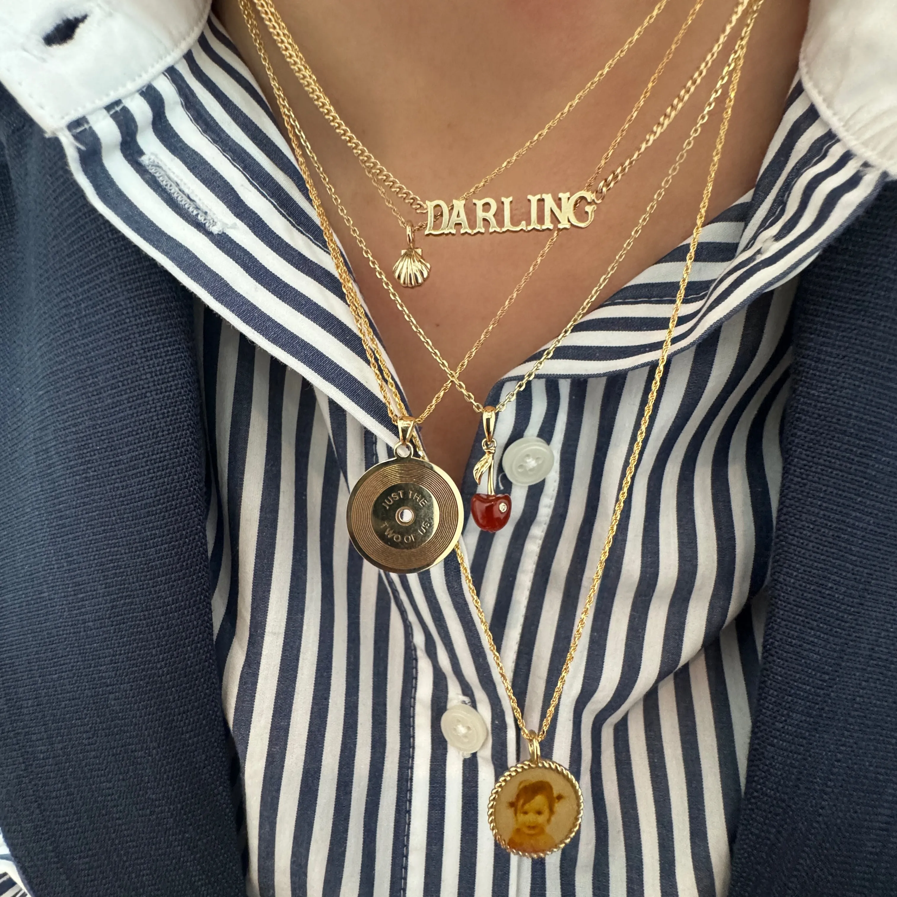 Petite Scallop Shell Charm Pendant